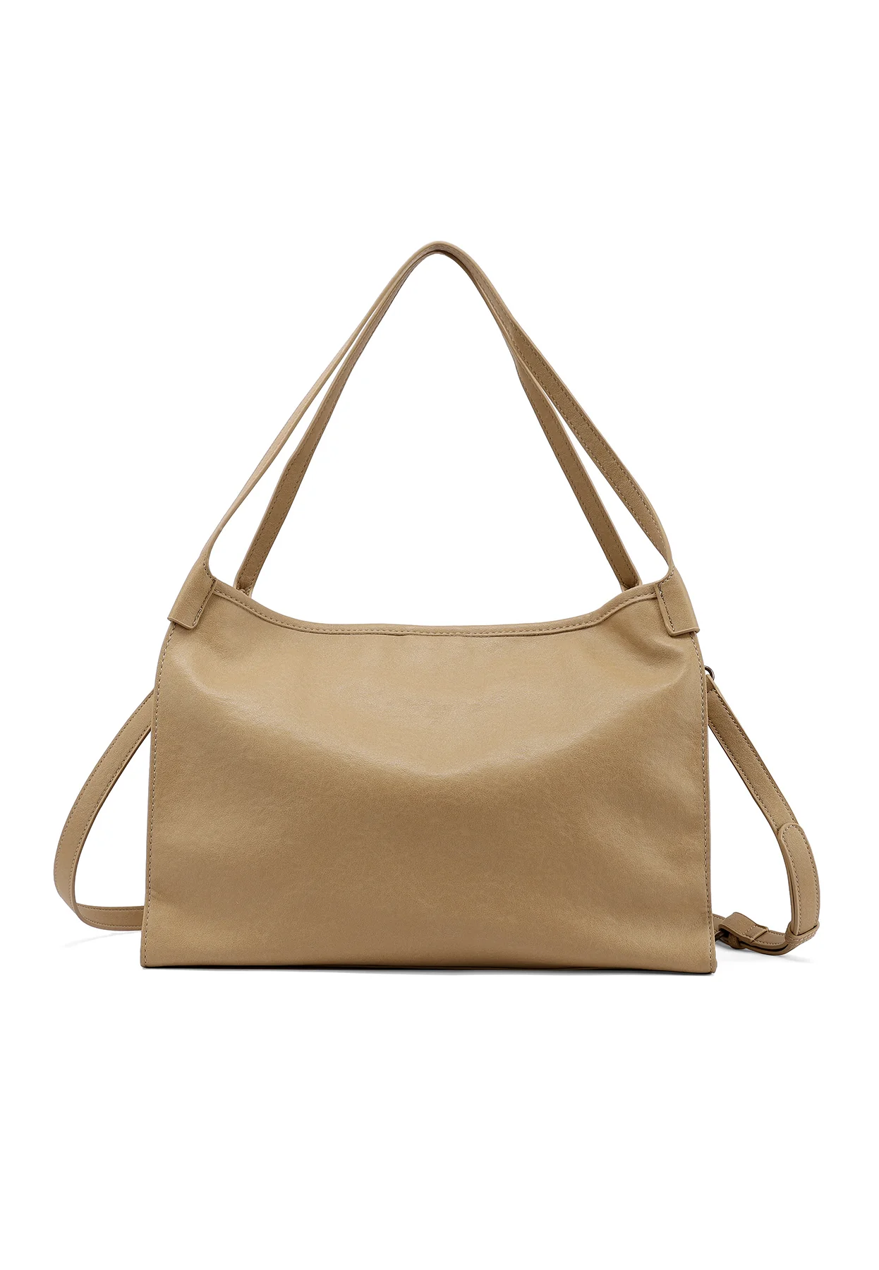 Borsa a spalla morbida con tracolla e dettagli intrecciati M1116 - Image 11