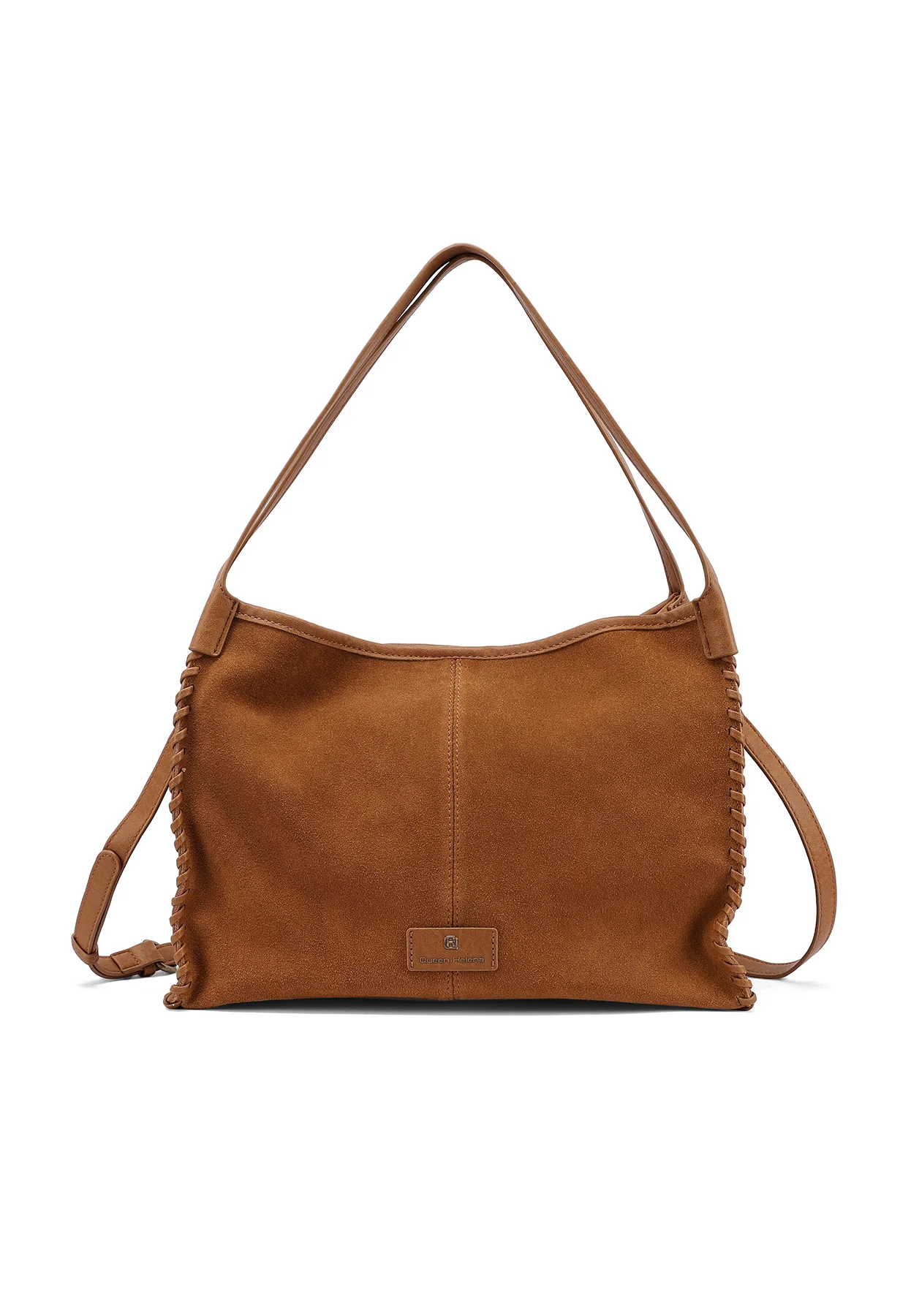 Borsa a spalla morbida con tracolla e dettagli intrecciati M1116 - Image 14