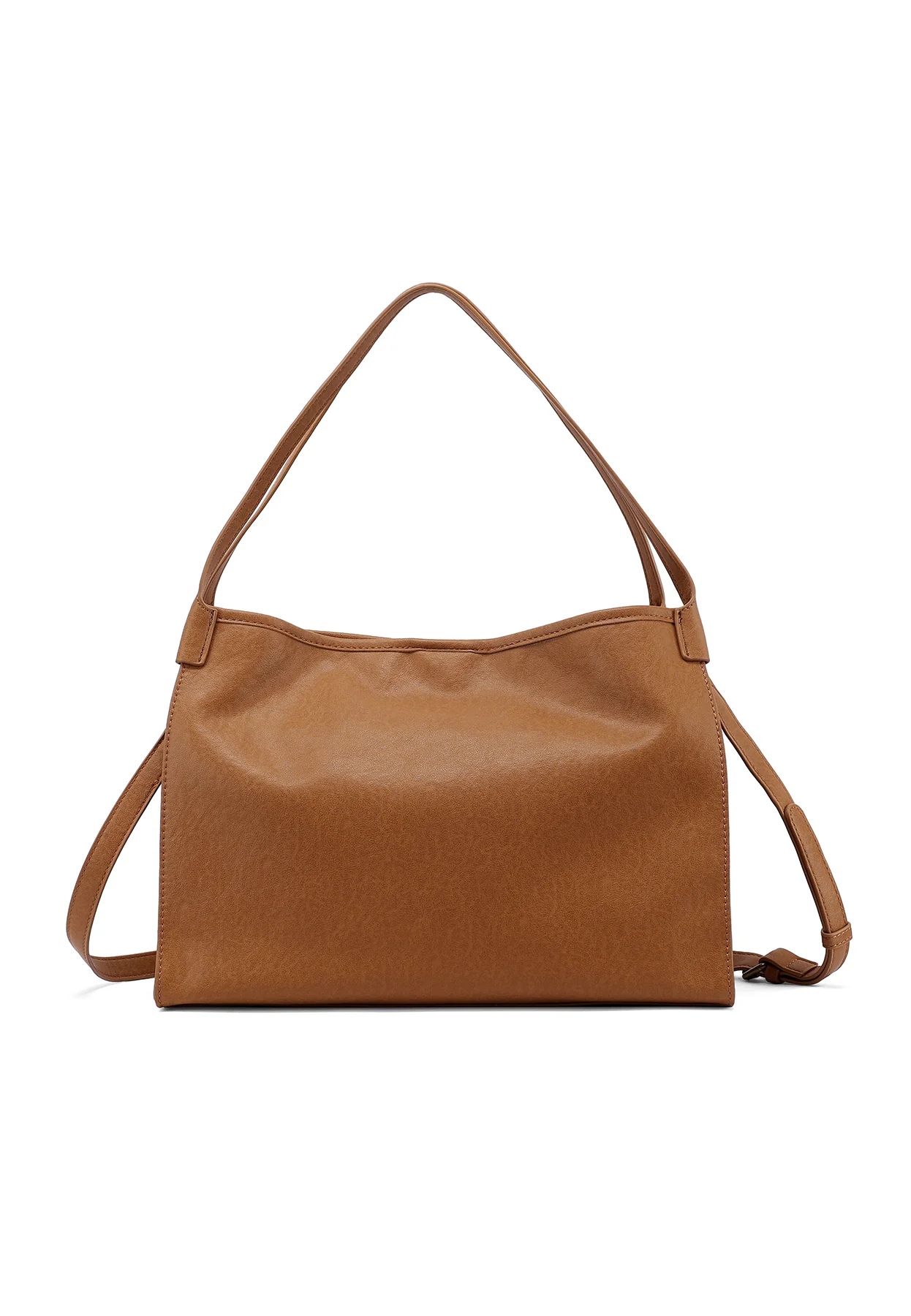 Borsa a spalla morbida con tracolla e dettagli intrecciati M1116 - Image 17