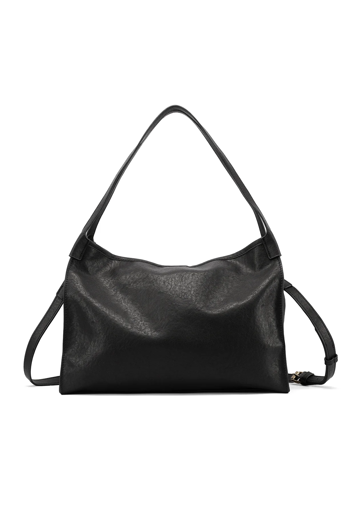 Borsa a spalla morbida con tracolla e dettagli intrecciati M1116 - Image 23