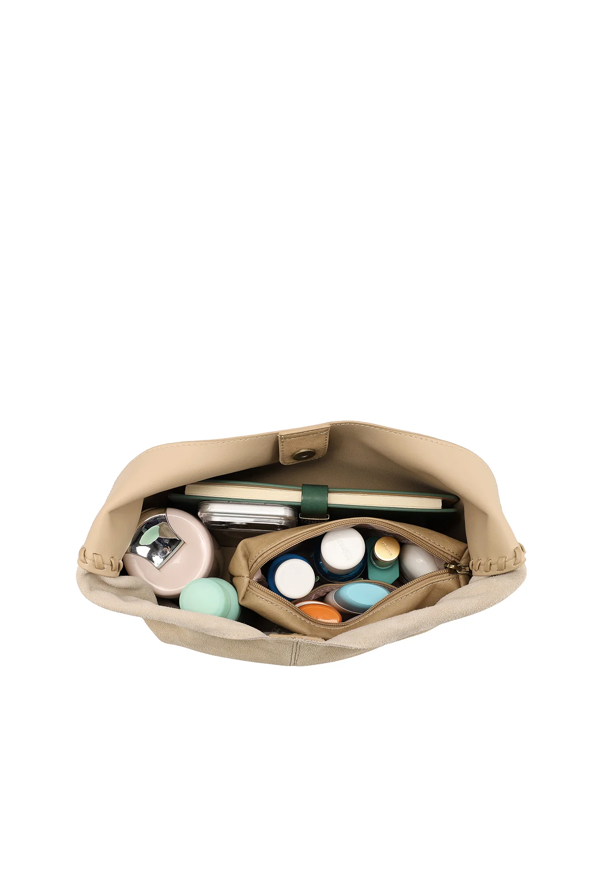Borsa scamosciata a spalla morbida con tracolla M1117 - Image 12