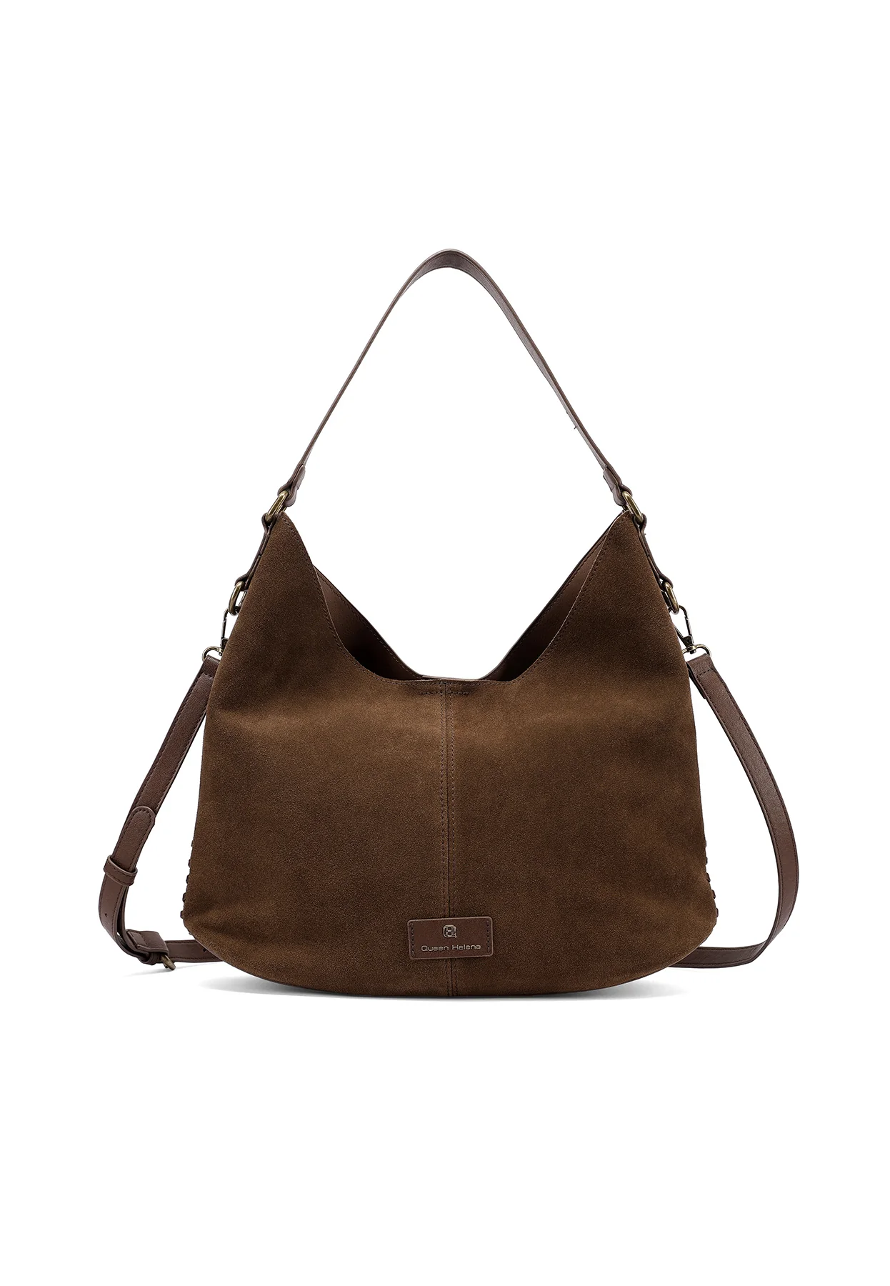 Borsa scamosciata a spalla morbida con tracolla M1117 - Image 2