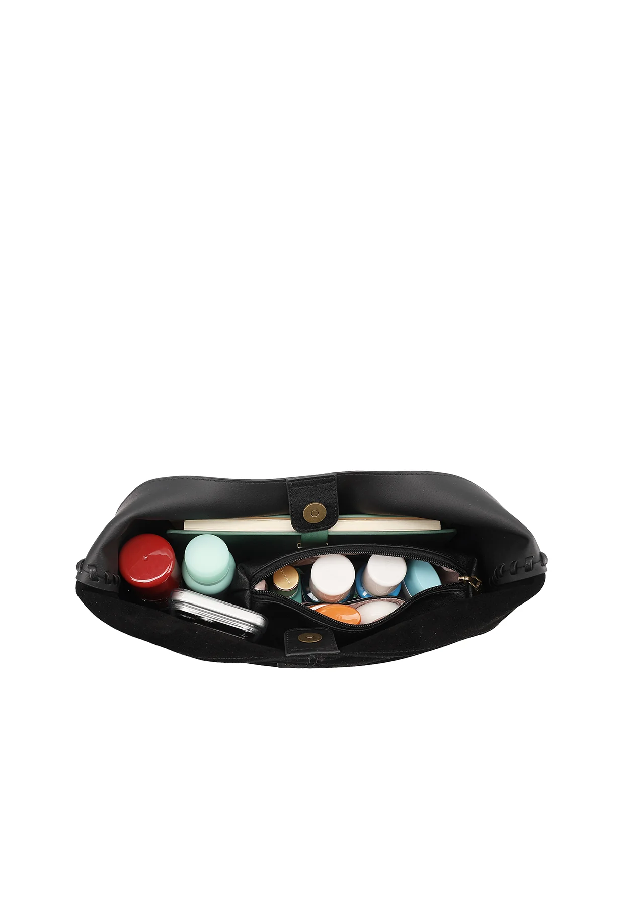 Borsa scamosciata a spalla morbida con tracolla M1117 - Image 24