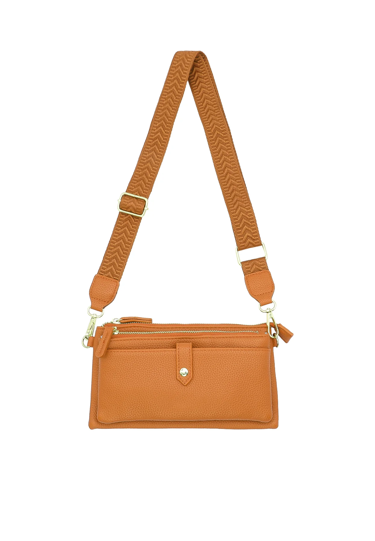 Borsa a tracolla compatta con zip e tasche – PF22-9 - Image 13