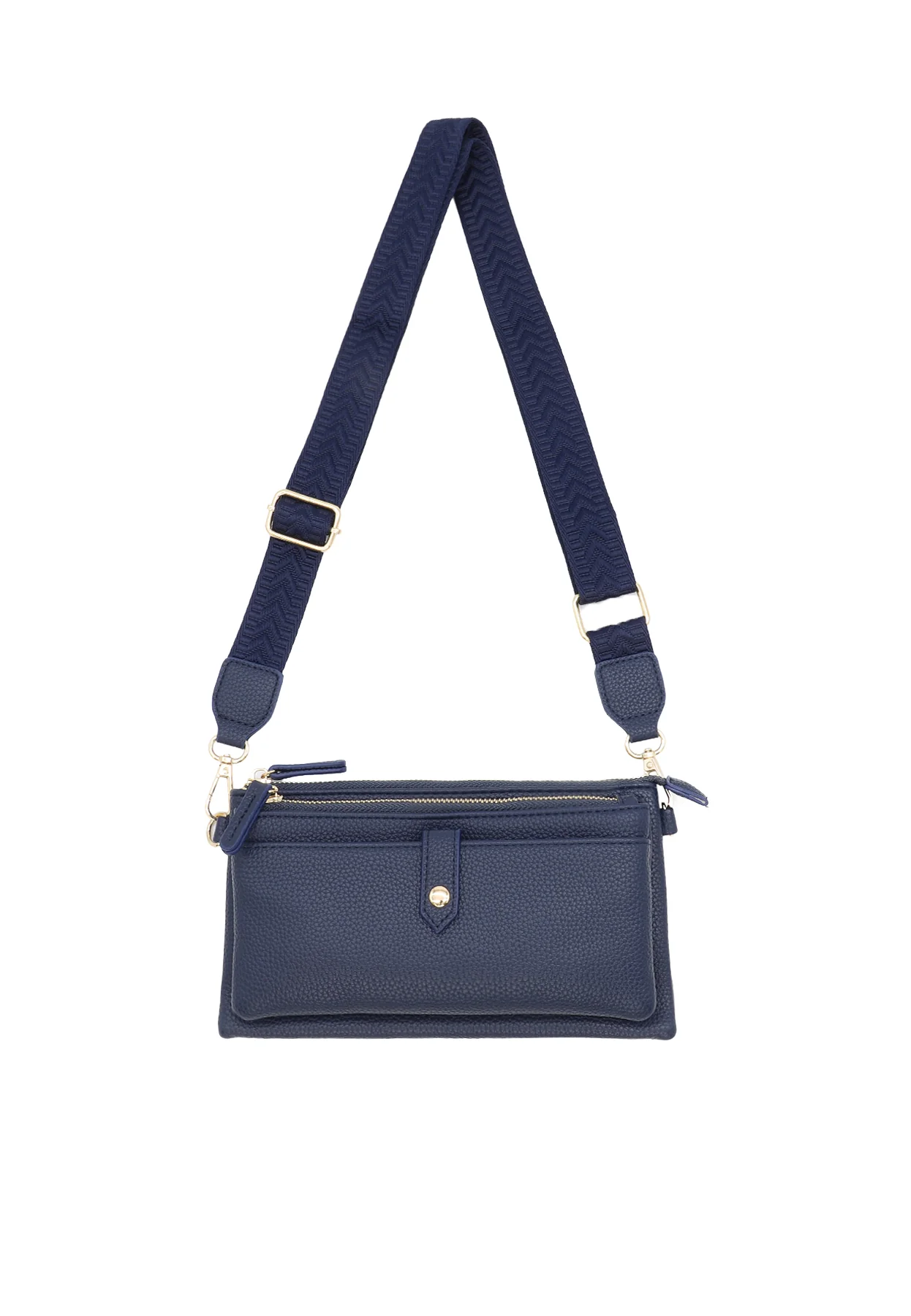 Borsa a tracolla compatta con zip e tasche – PF22-9 - Image 18