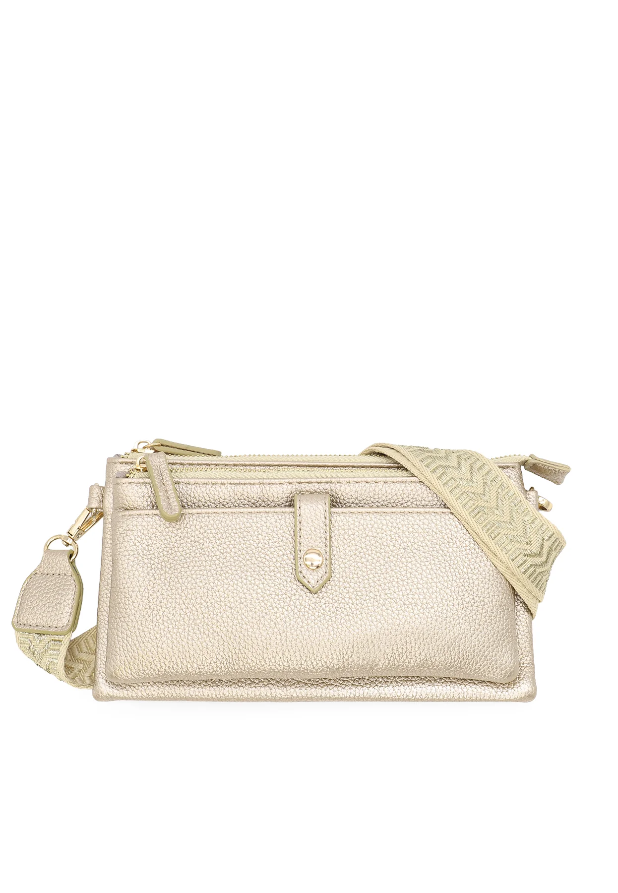 Borsa a tracolla compatta con zip e tasche – PF22-9 - Image 22