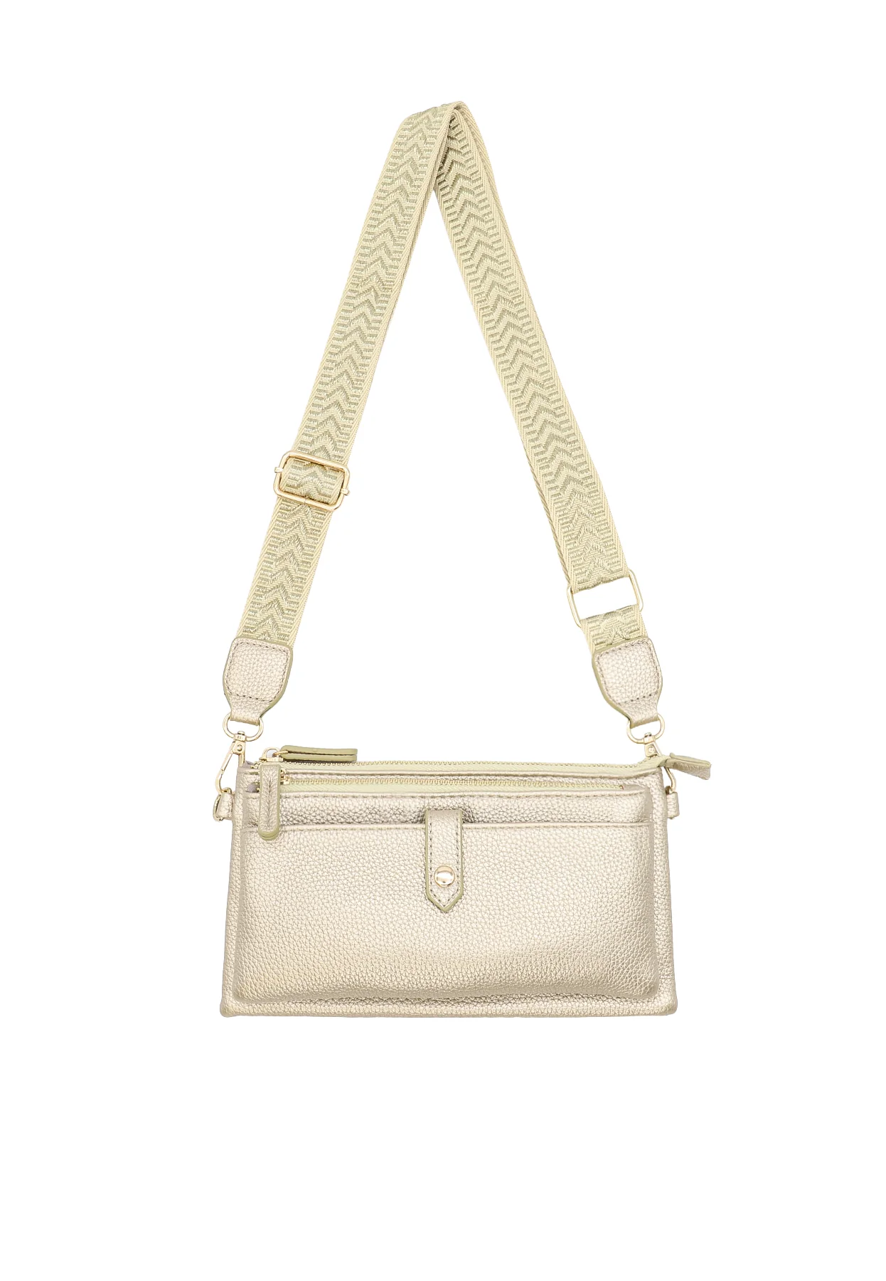 Borsa a tracolla compatta con zip e tasche – PF22-9 - Image 23