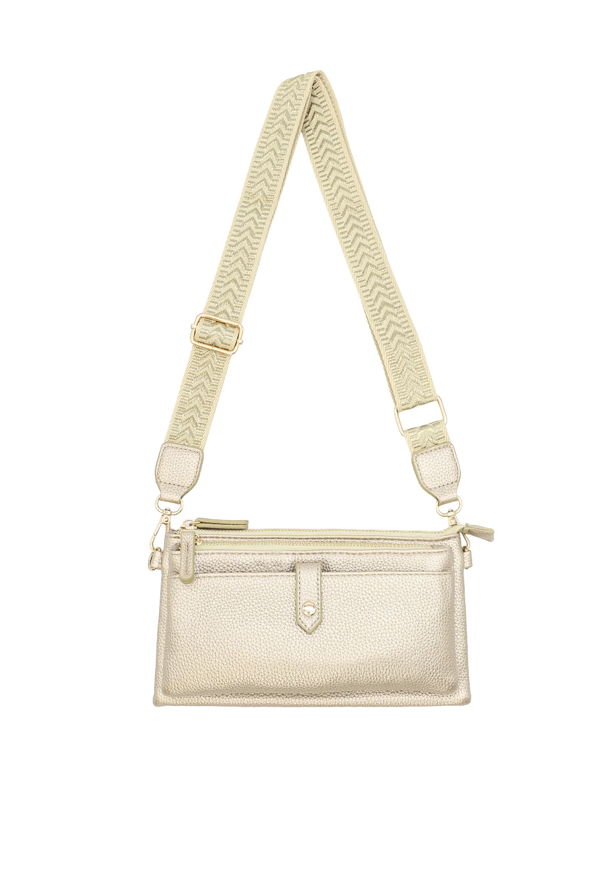 Borsa a tracolla compatta con zip e tasche – PF22-9 - Image 24