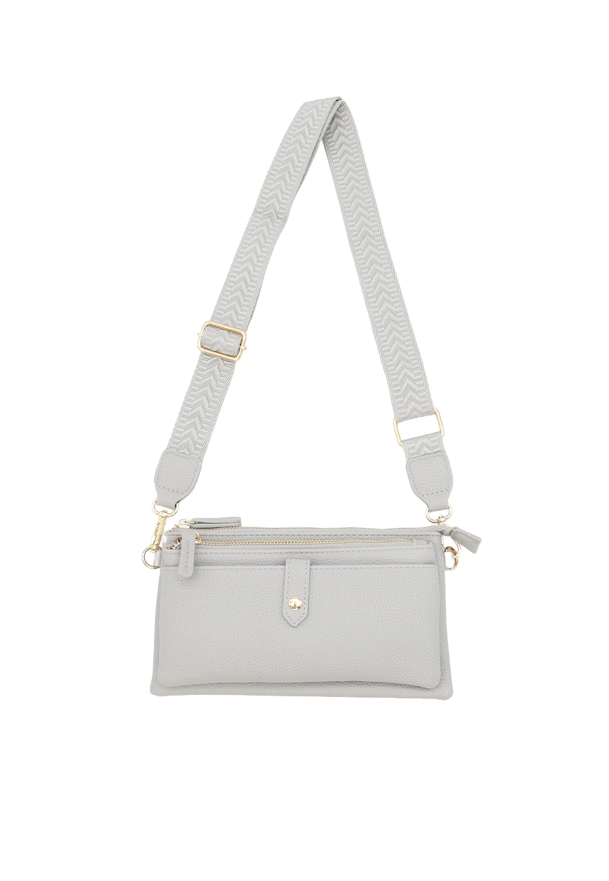 Borsa a tracolla compatta con zip e tasche – PF22-9 - Image 28