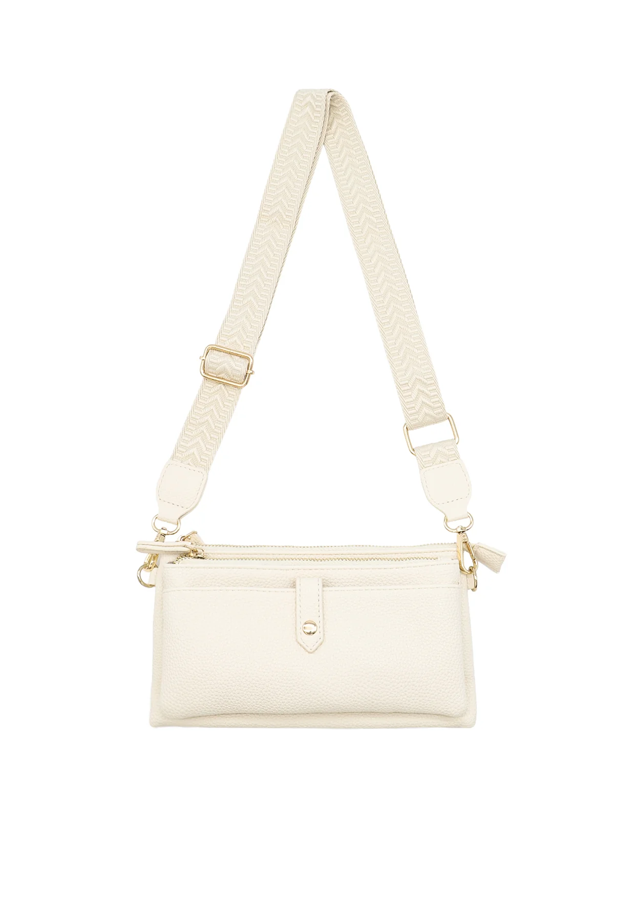 Borsa a tracolla compatta con zip e tasche – PF22-9 - Image 3