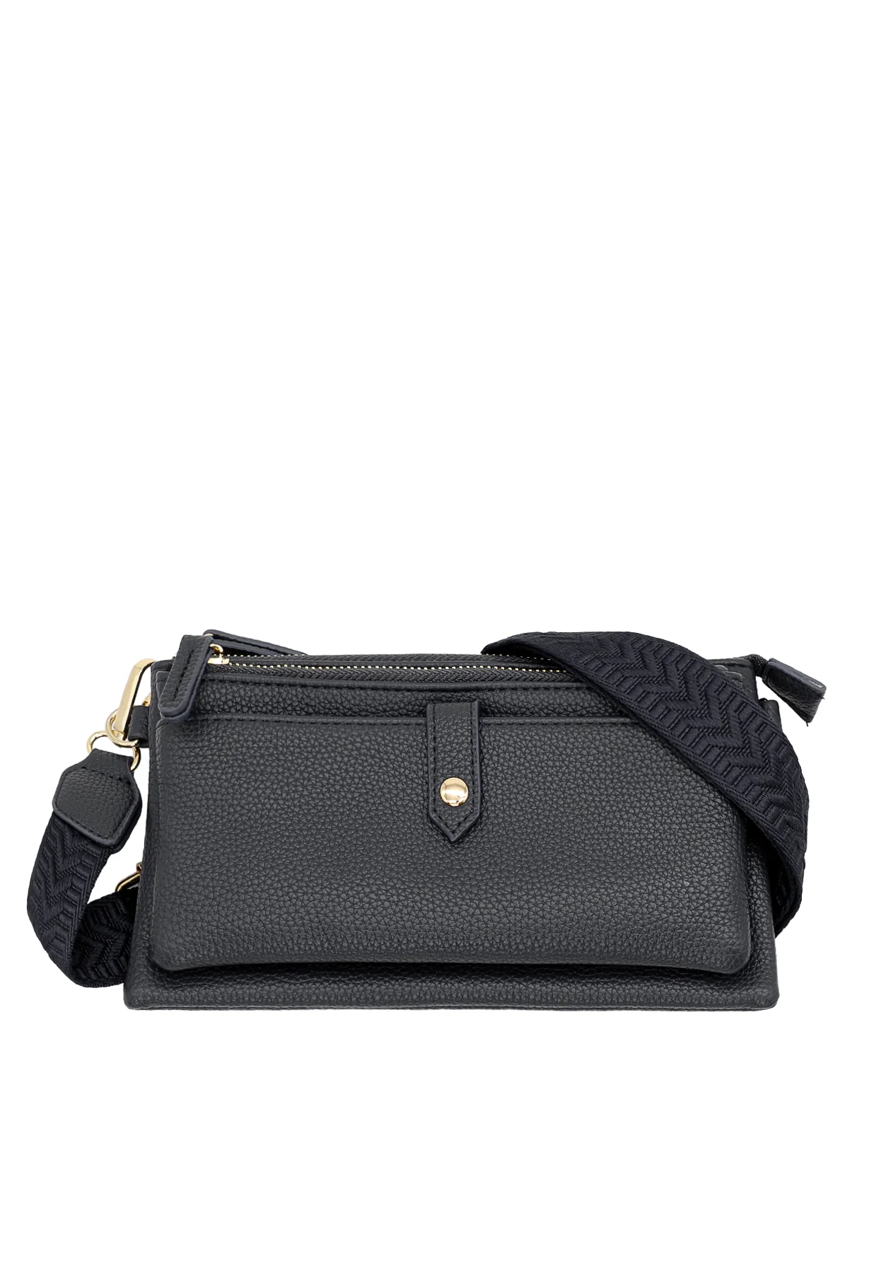 Borsa a tracolla compatta con zip e tasche – PF22-9 - Image 7