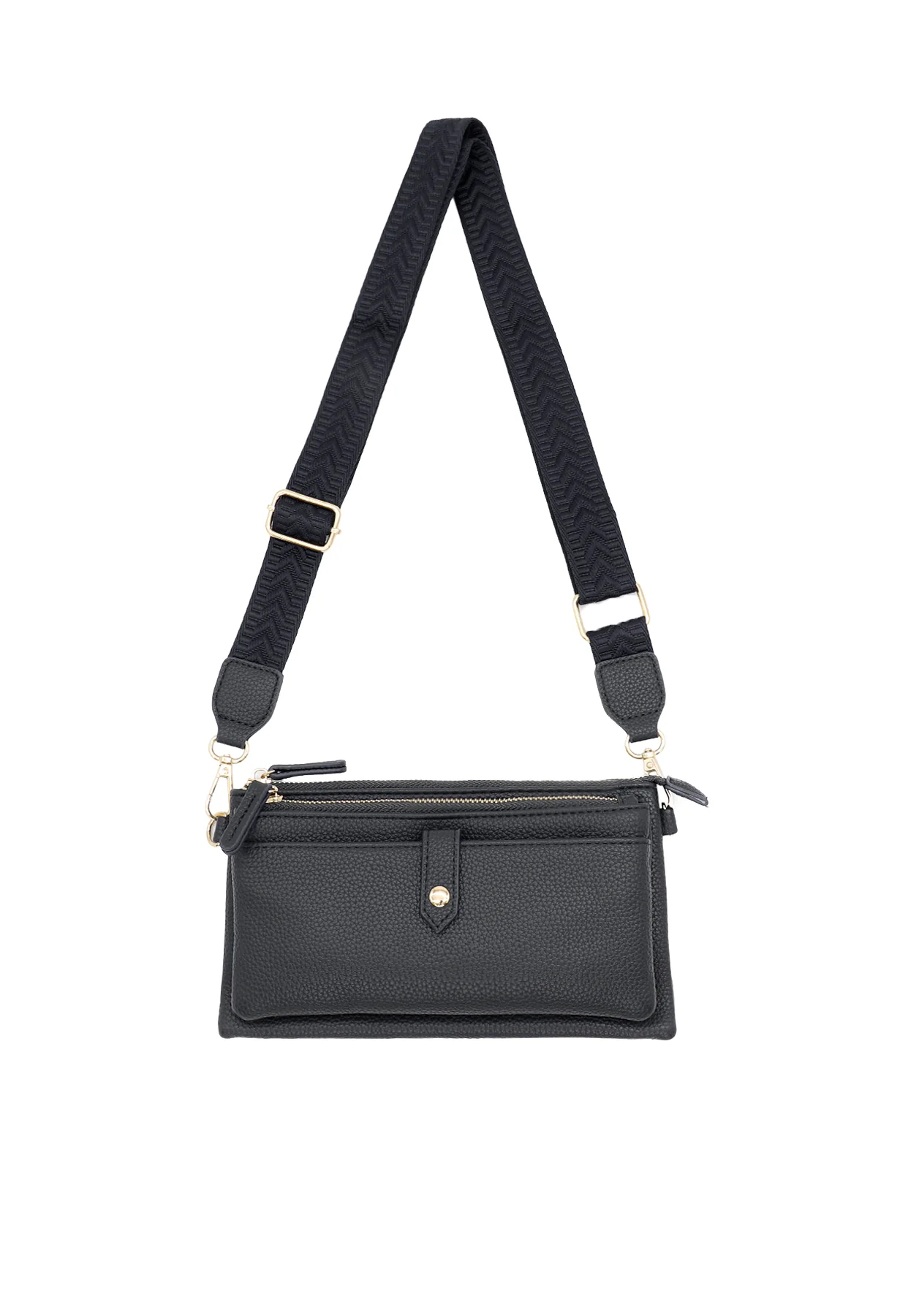 Borsa a tracolla compatta con zip e tasche – PF22-9 - Image 8