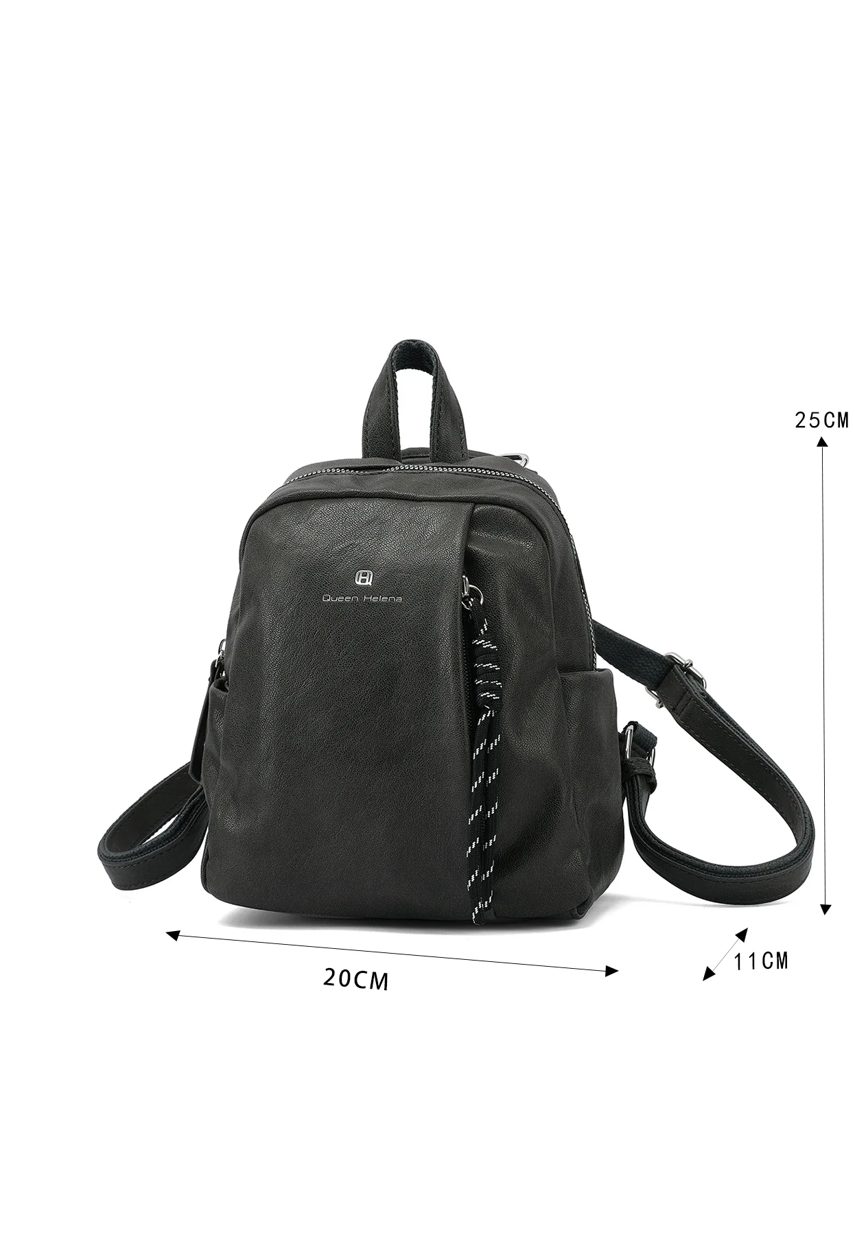 Zainetto donna in ecopelle con tasche laterali M1076 - Image 10
