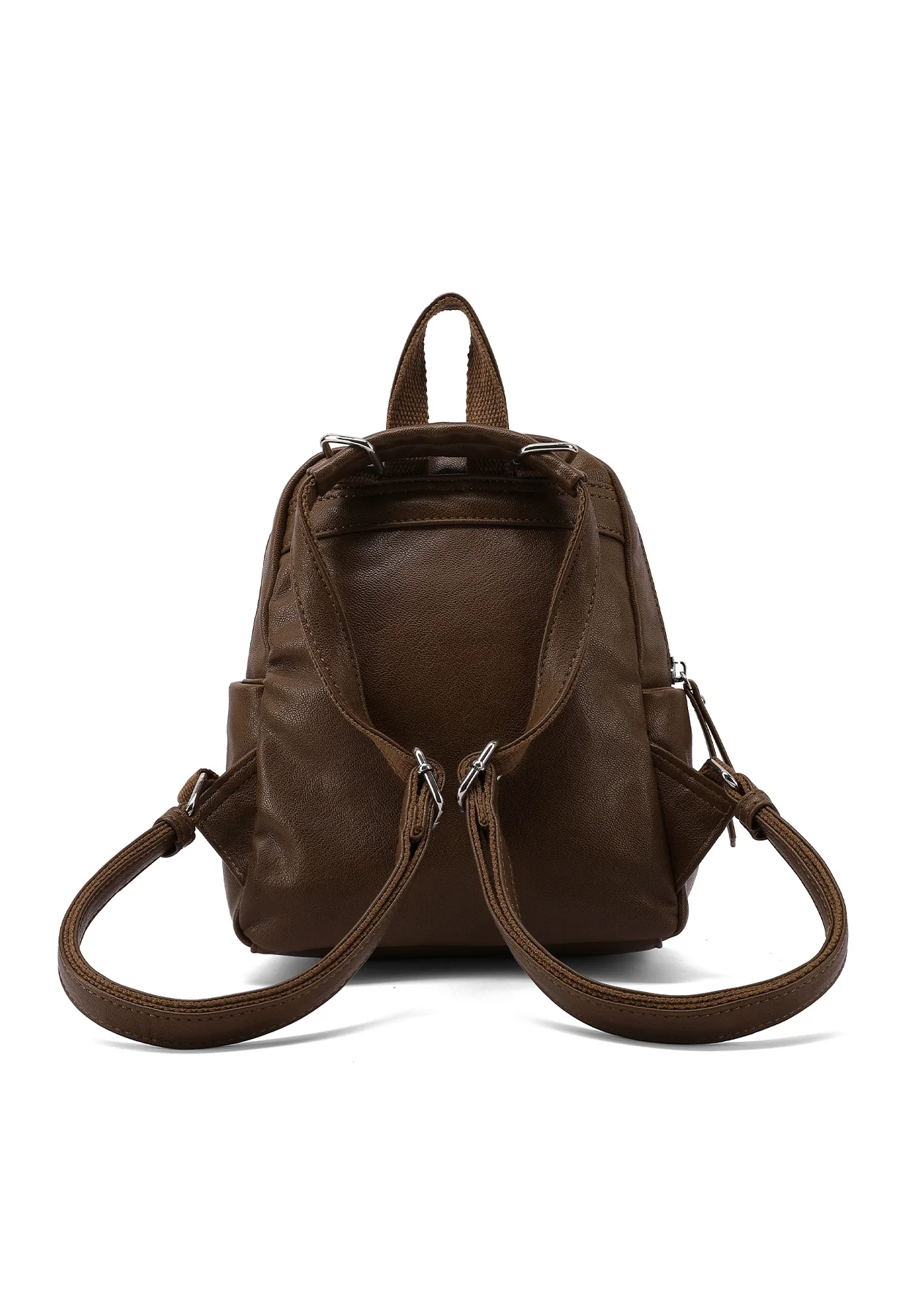 Zainetto donna in ecopelle con tasche laterali M1076 - Image 5