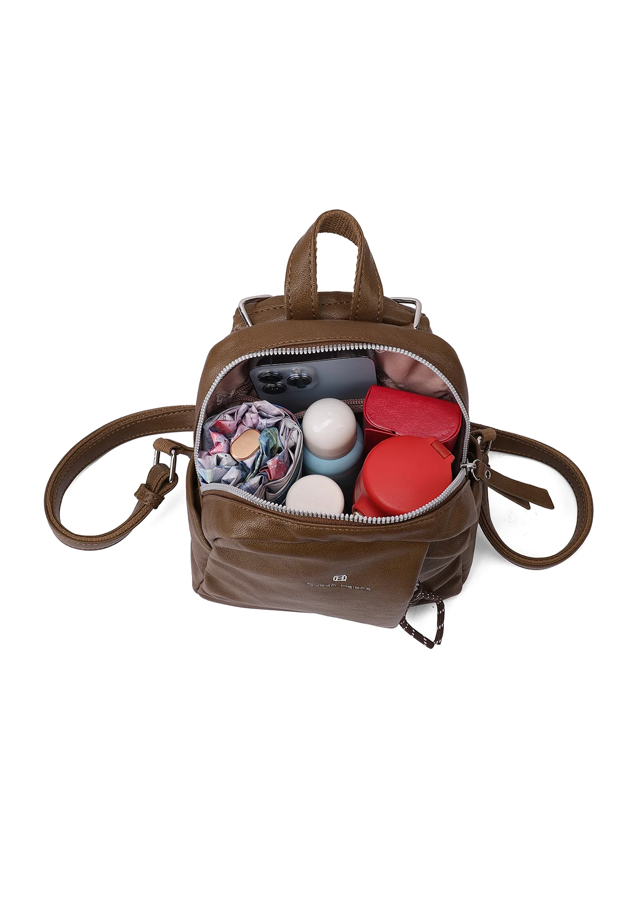 Zainetto donna in ecopelle con tasche laterali M1076 - Image 6