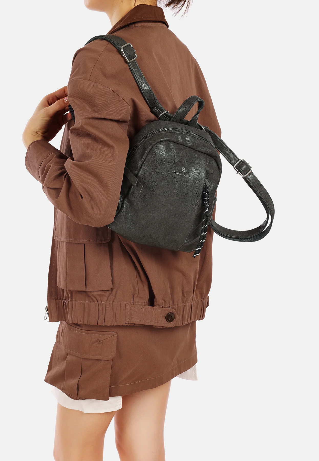 Zainetto donna in ecopelle con tasche laterali M1076 - Image 7