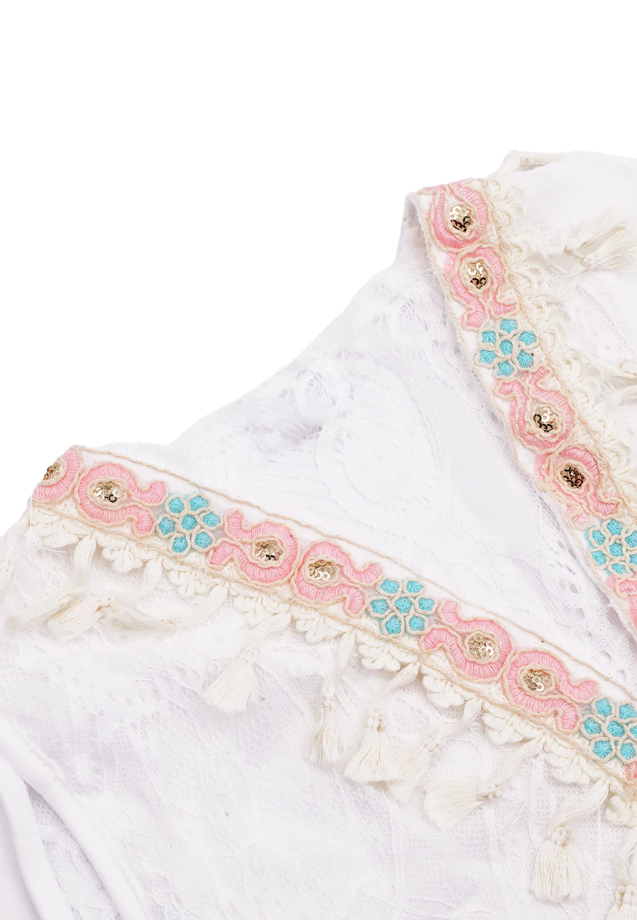 Copricostume donna ricamato stile boho COM5 - Image 5