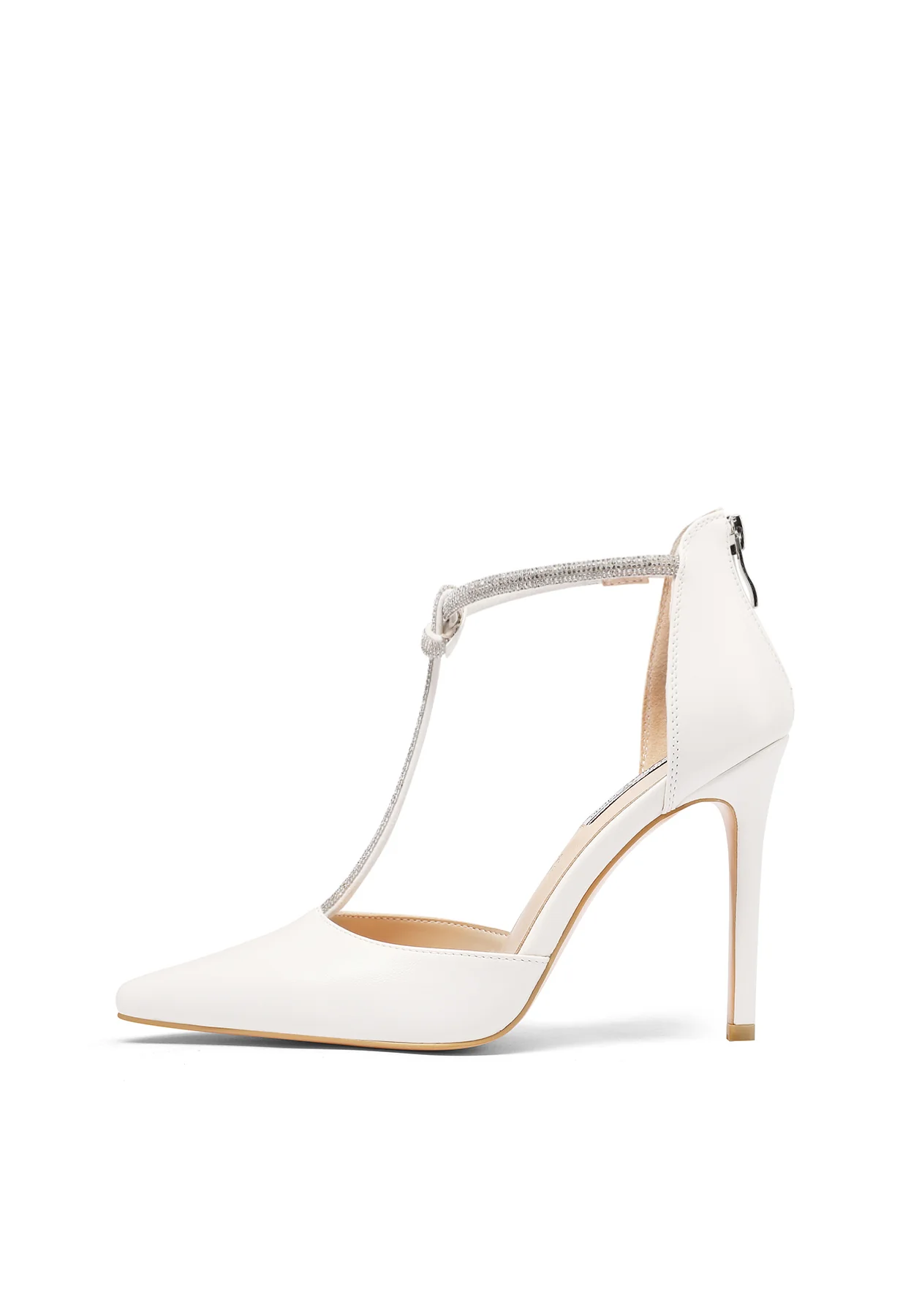Décolleté gioiello slingback con T-bar in strass K3217 - Image 10