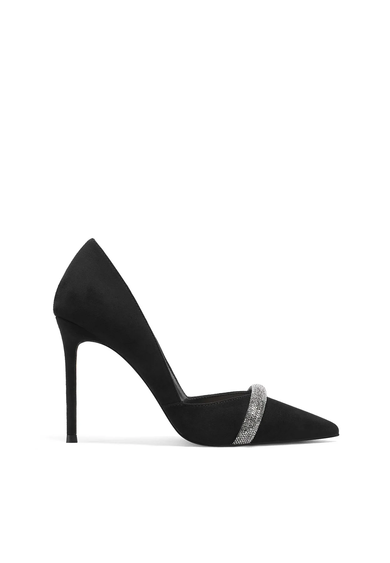 Décolleté con fascia strass e tacco spillo K3264 - Image 2