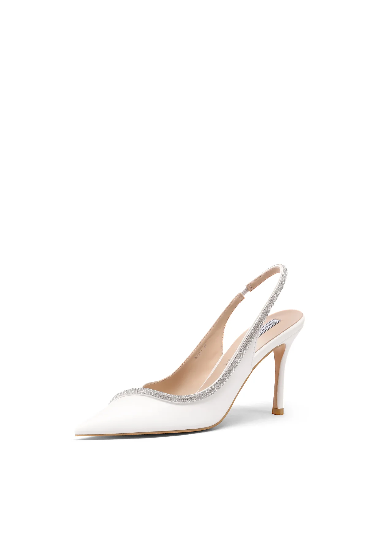Decolleté slingback con strass e tacco alto K3291 - Image 10
