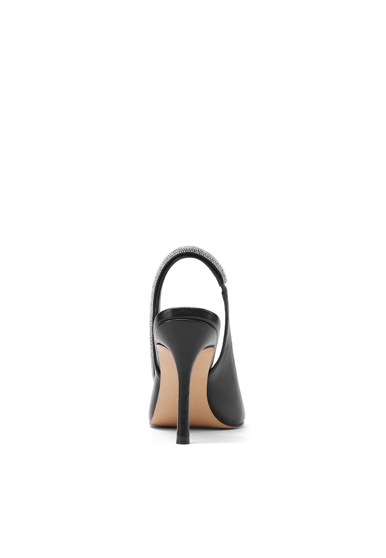 Decolleté slingback con strass e tacco alto K3291 - Image 5
