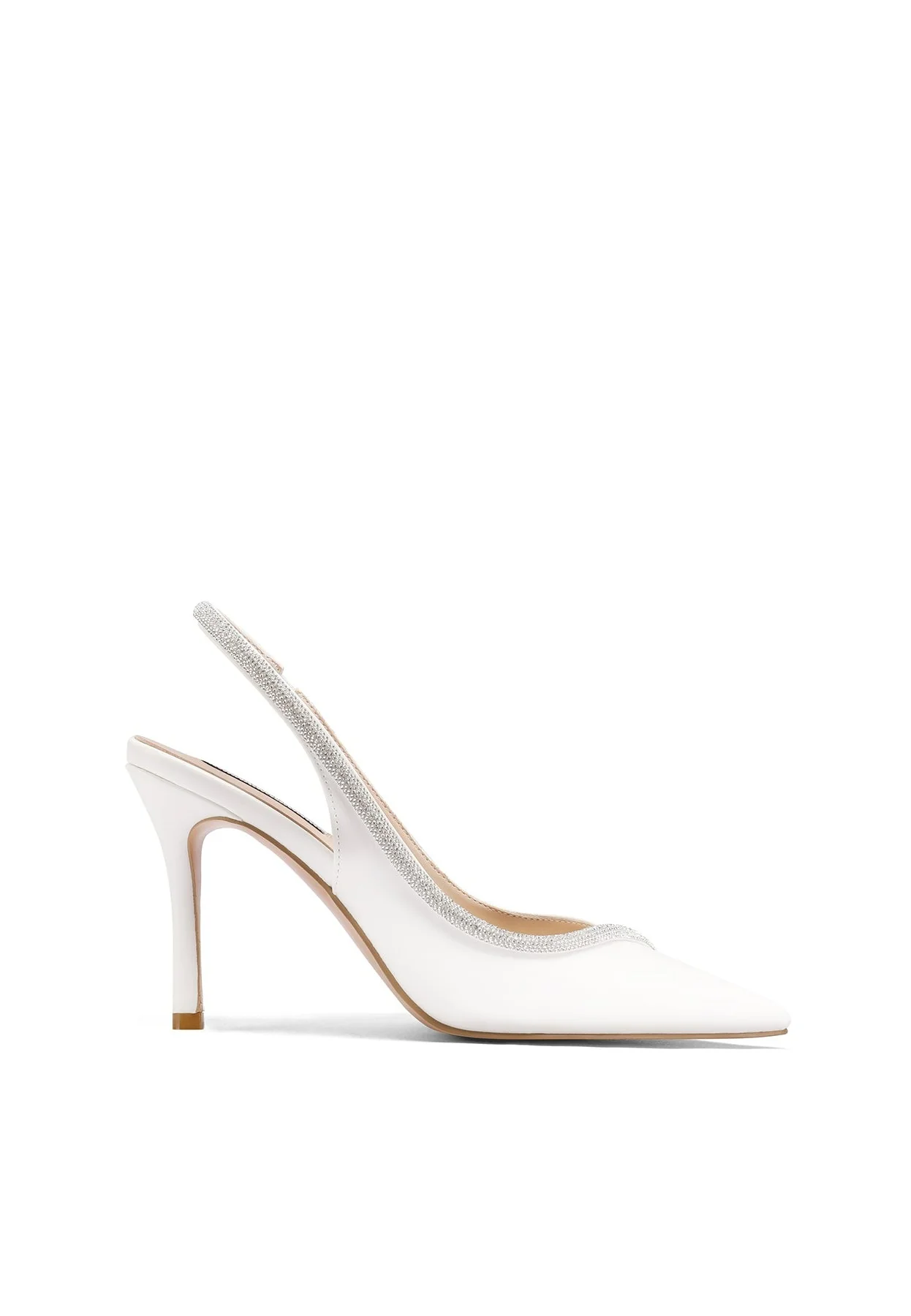 Decolleté slingback con strass e tacco alto K3291 - Image 9