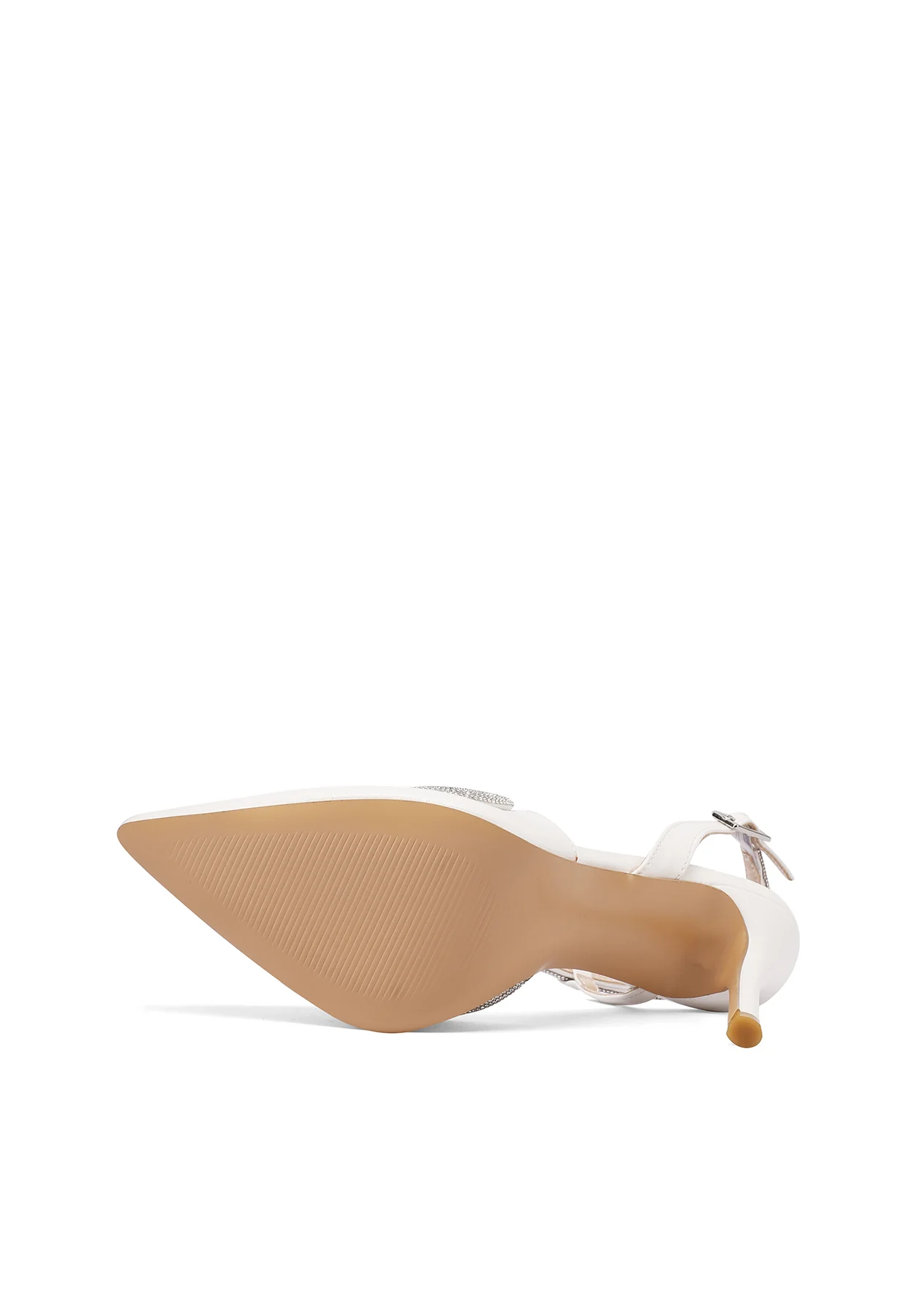 Décolleté a punta con profilo strass e slingback K3292 - Image 13