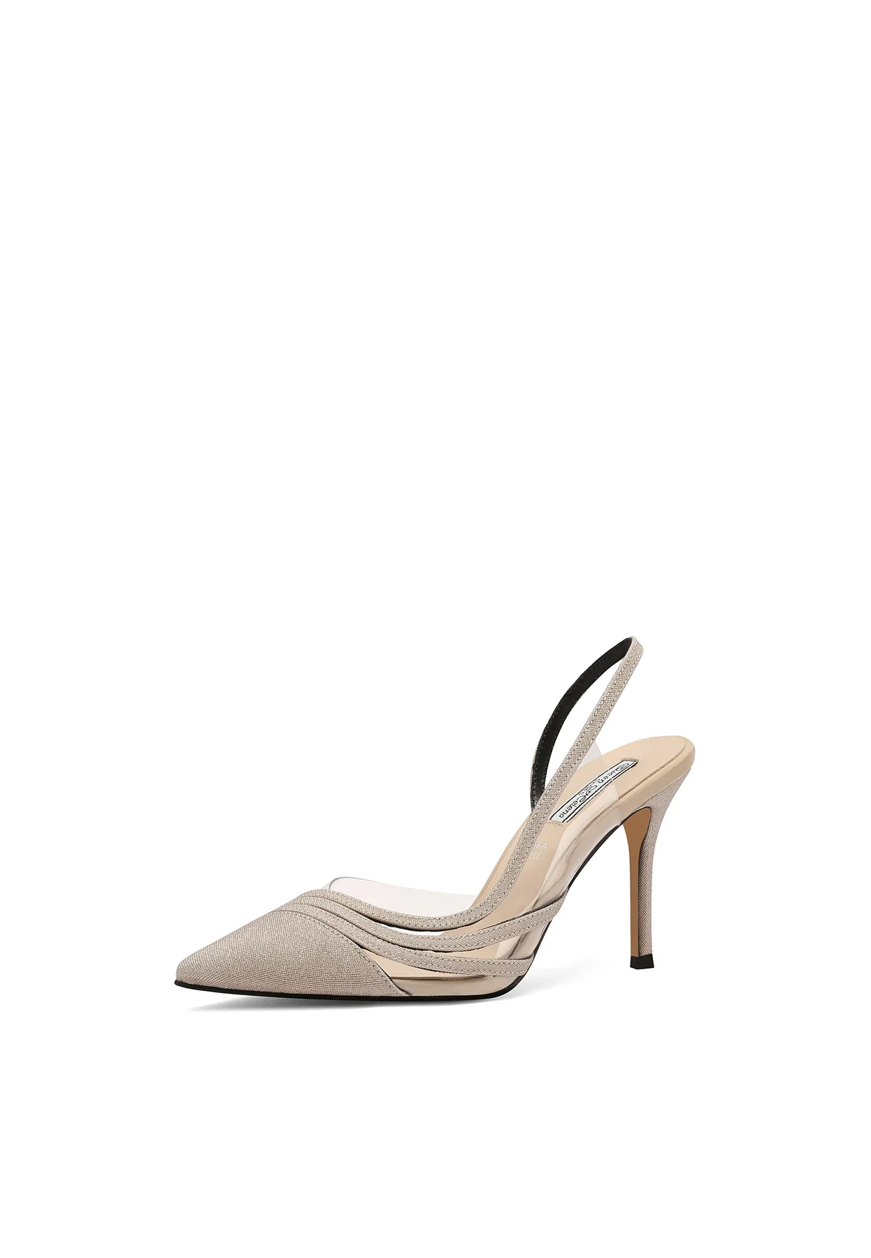 Décolleté slingback con inserti trasparenti e tacco alto K3294 - Image 10