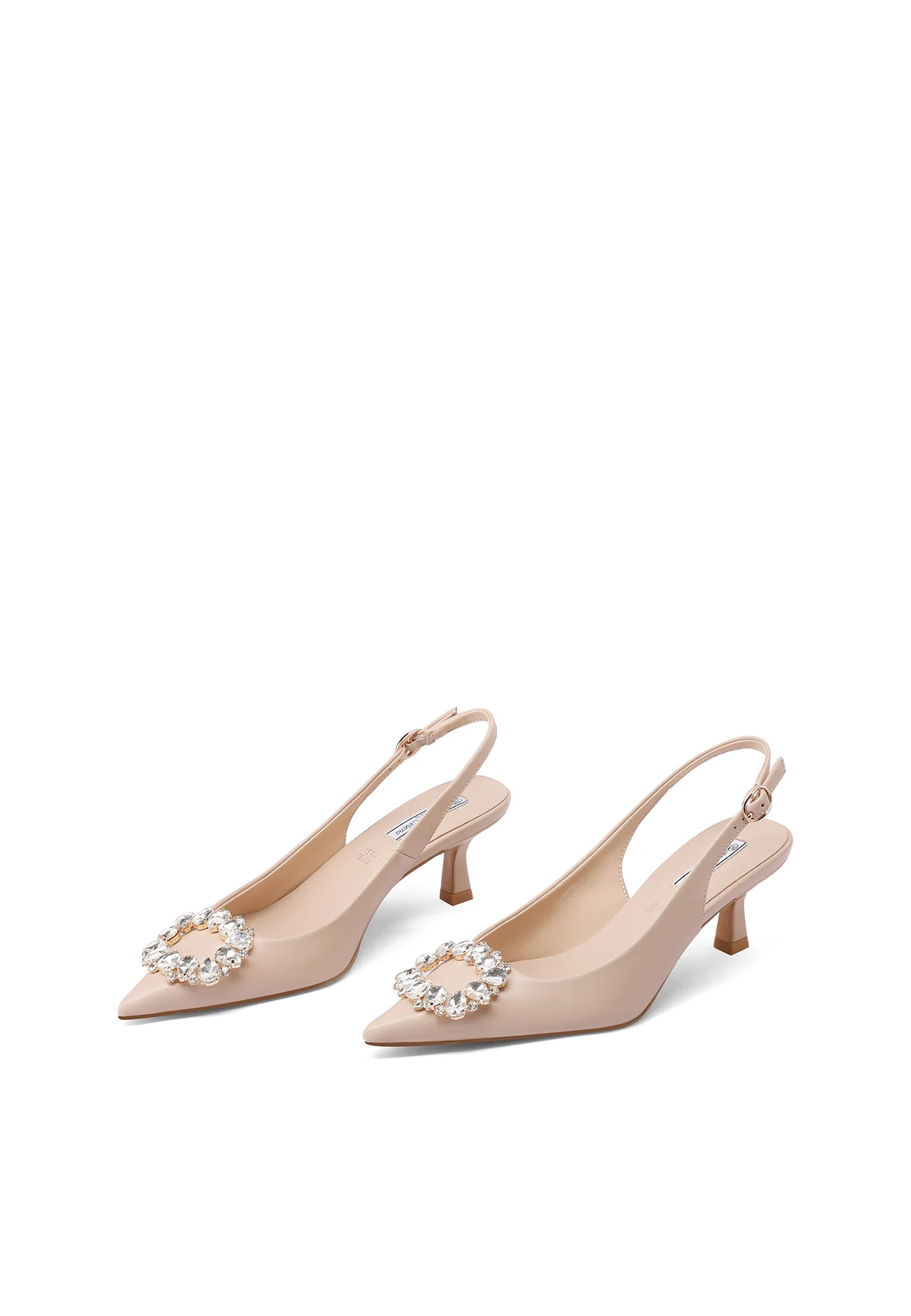 Dècolletè Slingback a punta con fibbia gioiello K3320 - Image 4