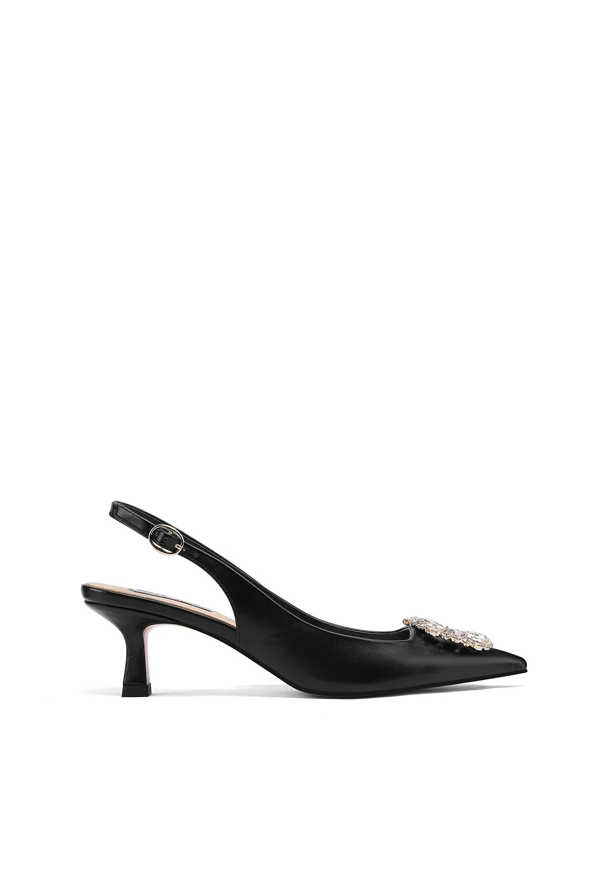 Dècolletè Slingback a punta con fibbia gioiello K3320 - Image 9