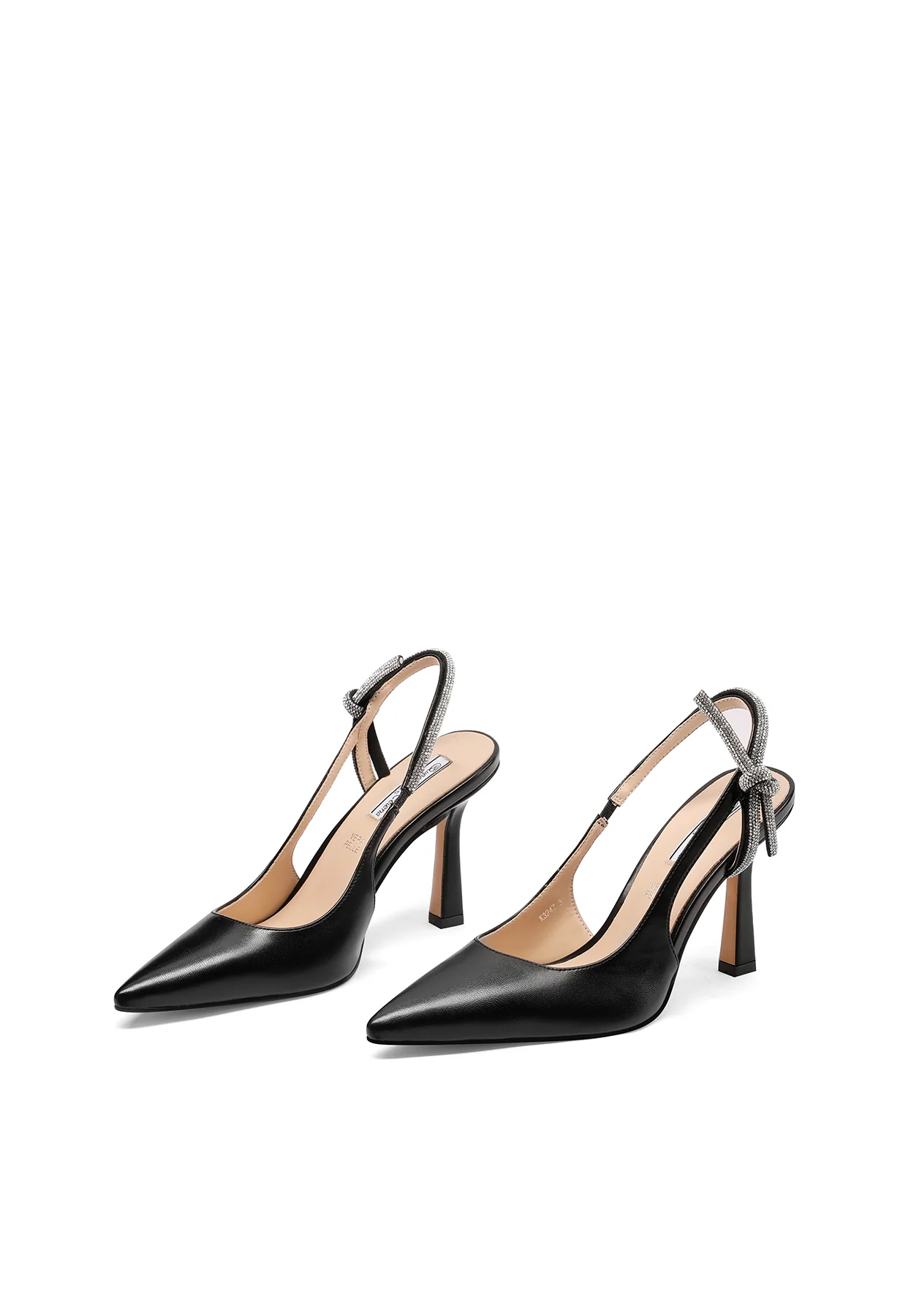 Decollete Slingback con laccio gioiello e tacco alto K3347 - Image 4