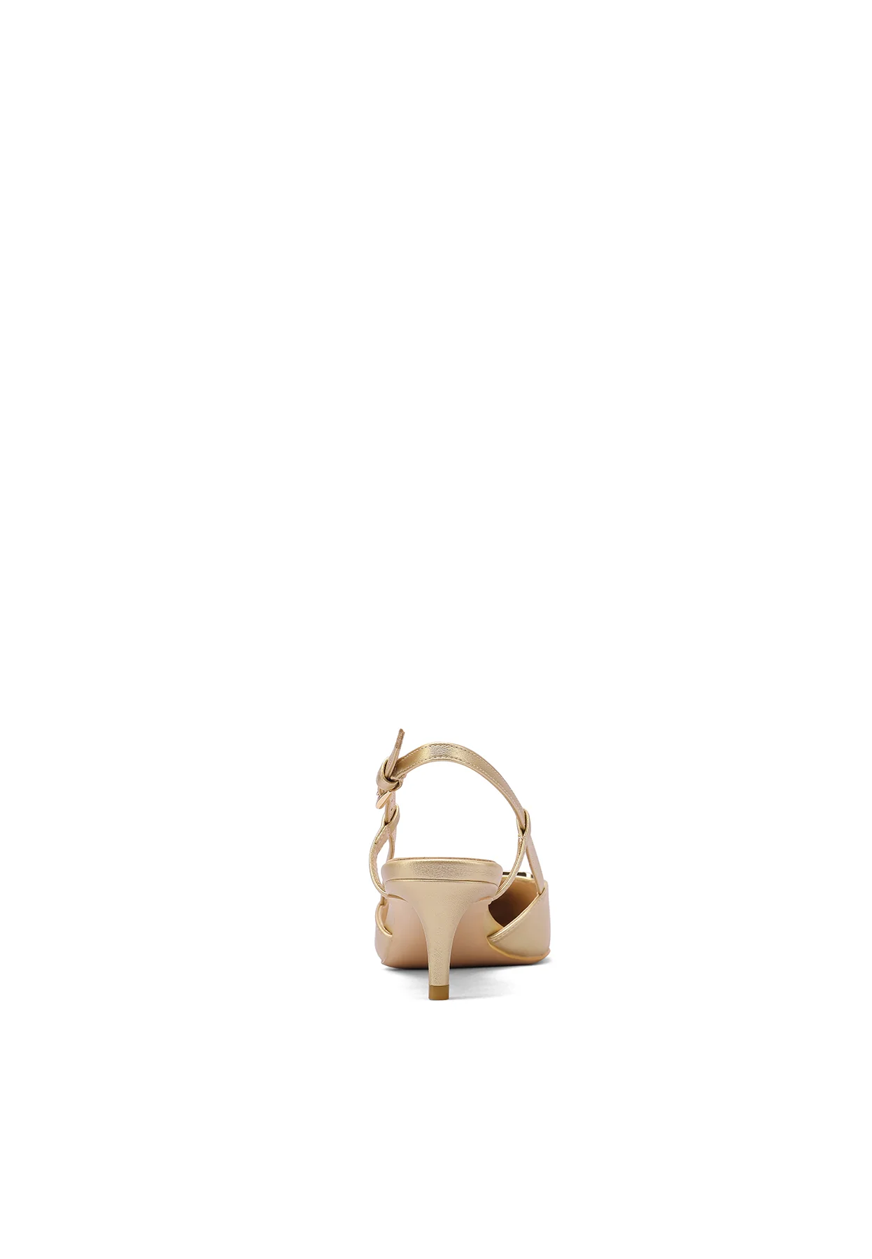 Dècolletè Slingback a punta con maxi fibbia e tacco basso K3348 - Image 12
