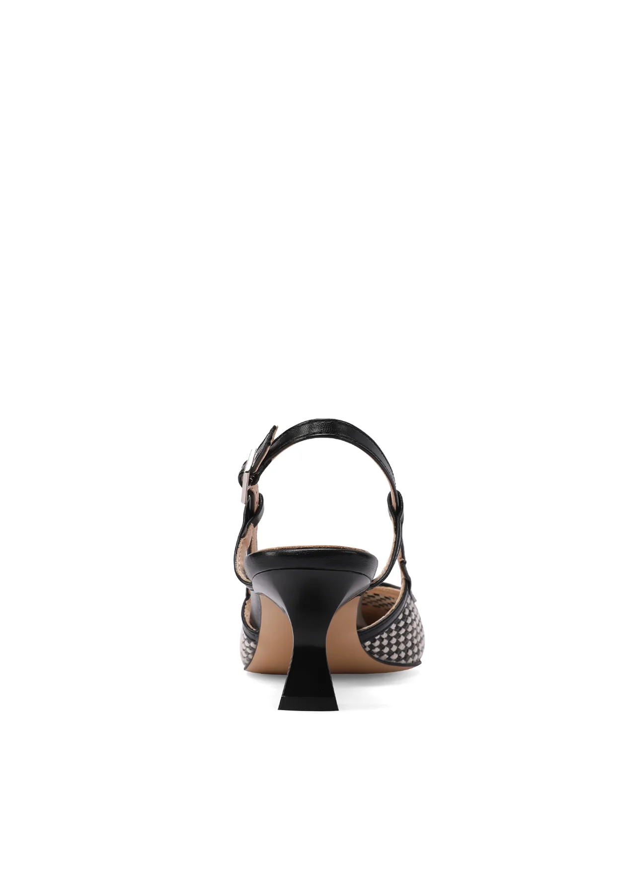 Décolleté slingback intrecciate con tacco basso K3398 - Image 5