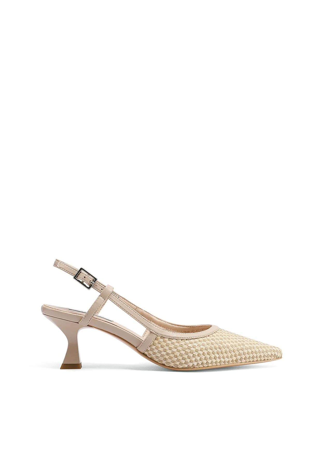 Décolleté slingback intrecciate con tacco basso K3398 - Image 9