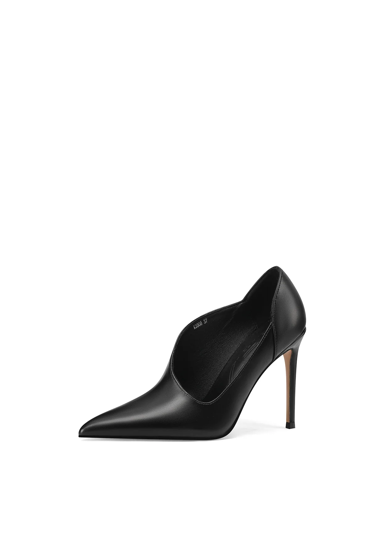 Décolleté a punta con scollo asimmetrico K3508 - Image 3
