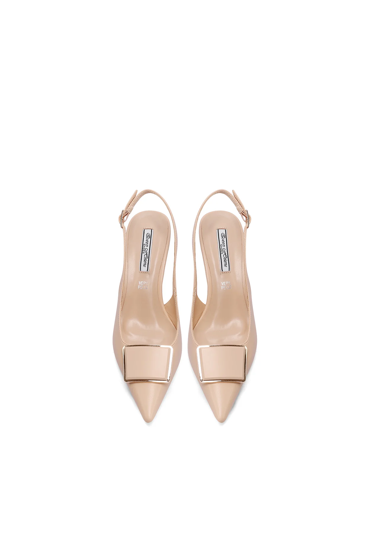 Decolletè Slingback a punta con maxi fibbia moderna K3627 - Image 12