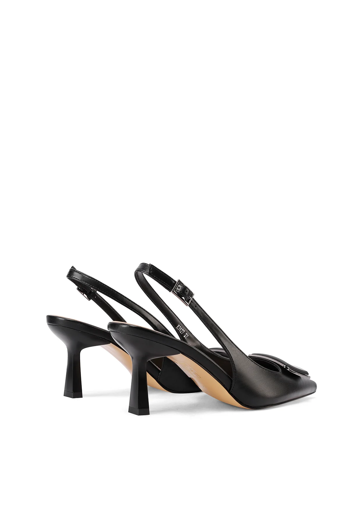 Decolletè Slingback a punta con maxi fibbia moderna K3627 - Image 4