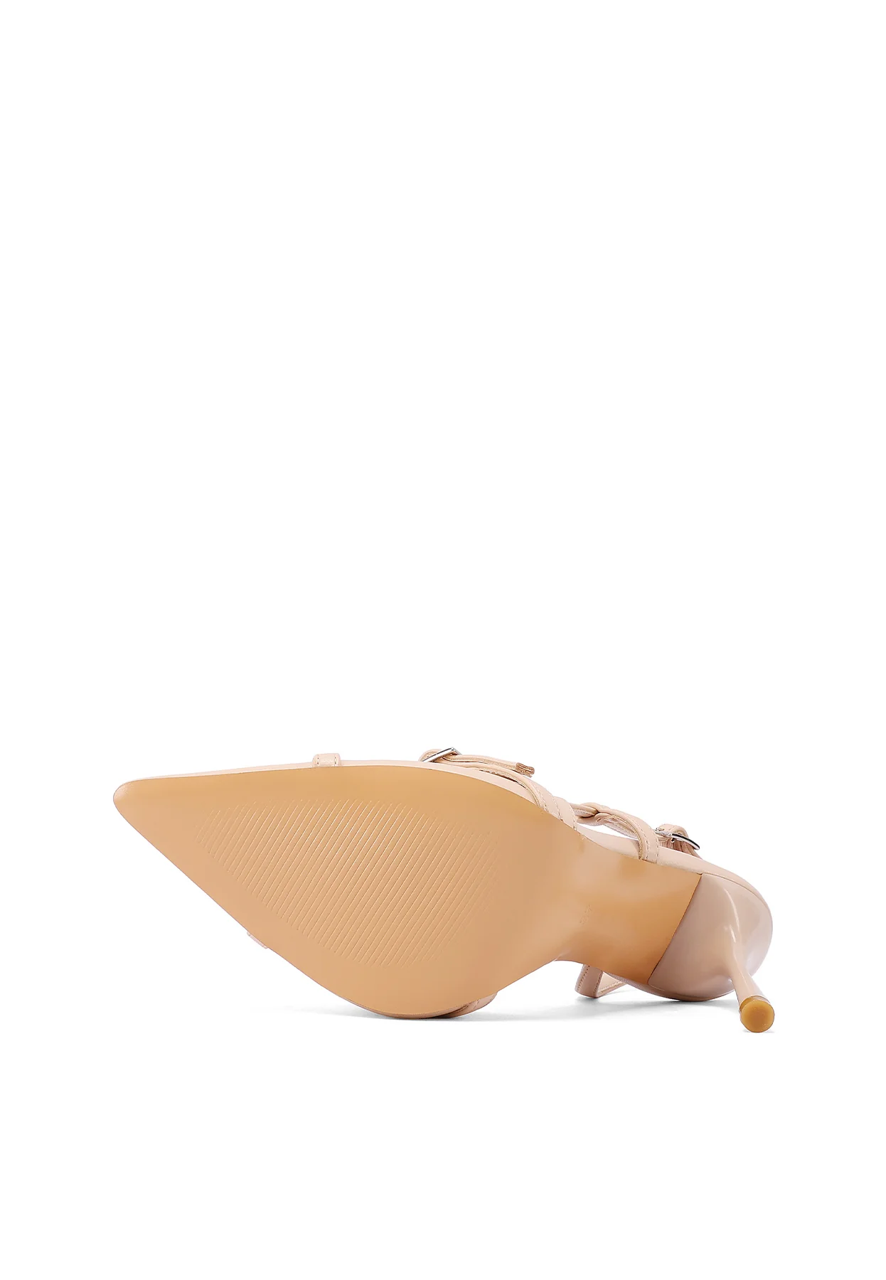 Dècolletè slingback a punta con tacco alto e cinturini - Image 6