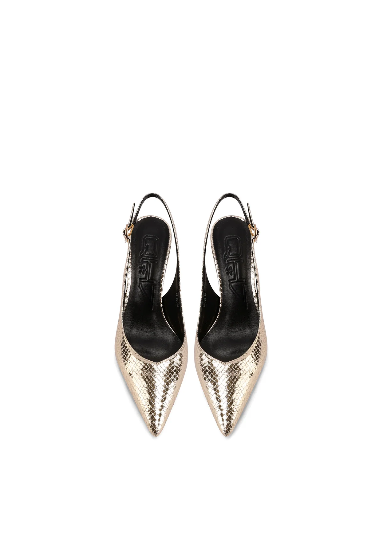 Dècolletè Slingback a punta effetto pitonato K3669 - Image 5