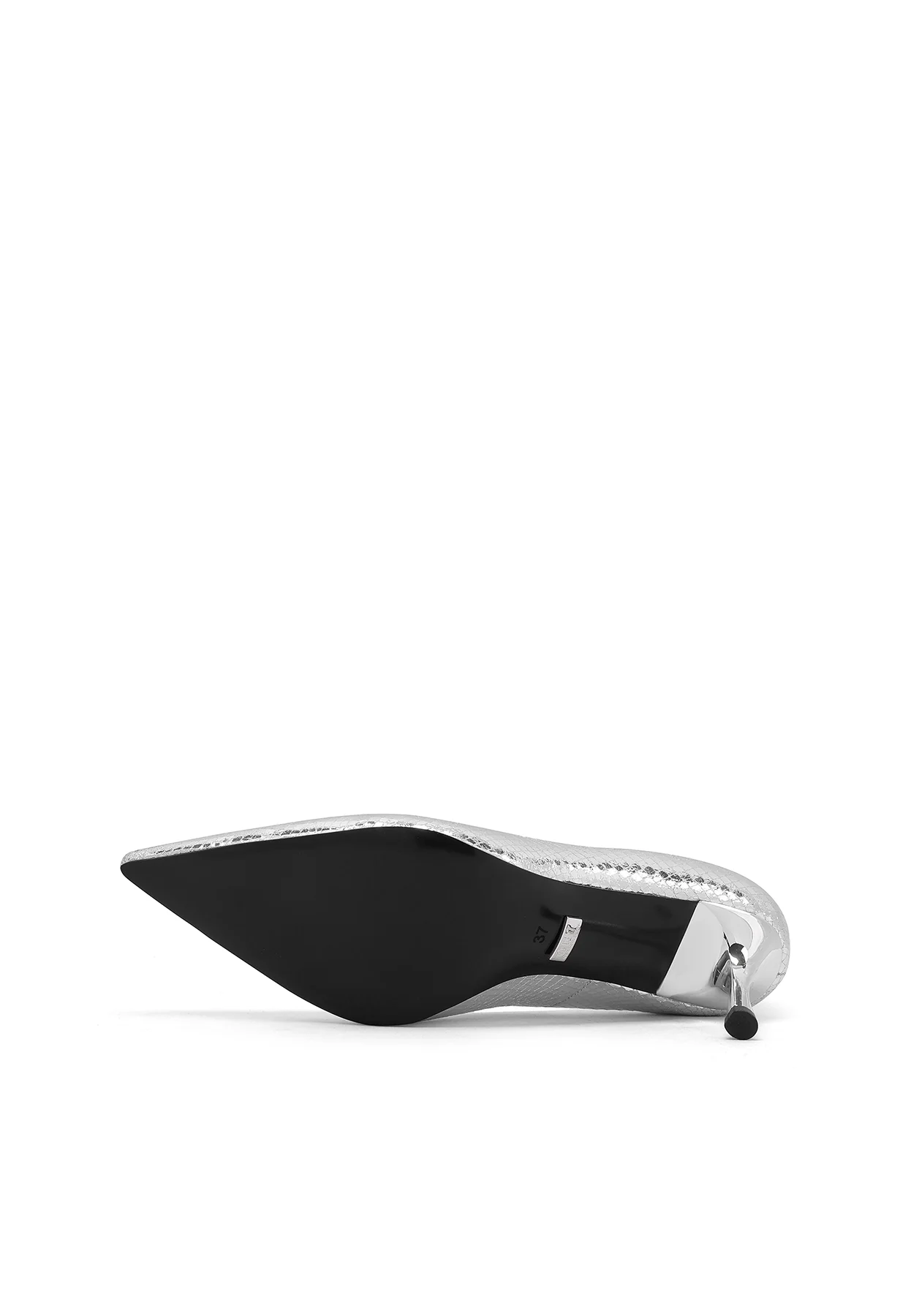 Décolleté effetto laminato a punta con tacco medio K3670 - Image 13