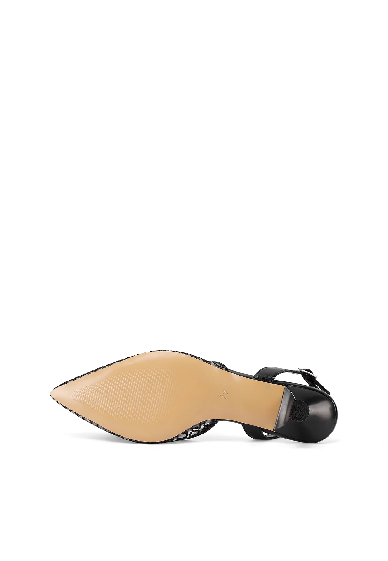 Dècolletè Slingback ricamata con applicazione gioiello K3696 - Image 13