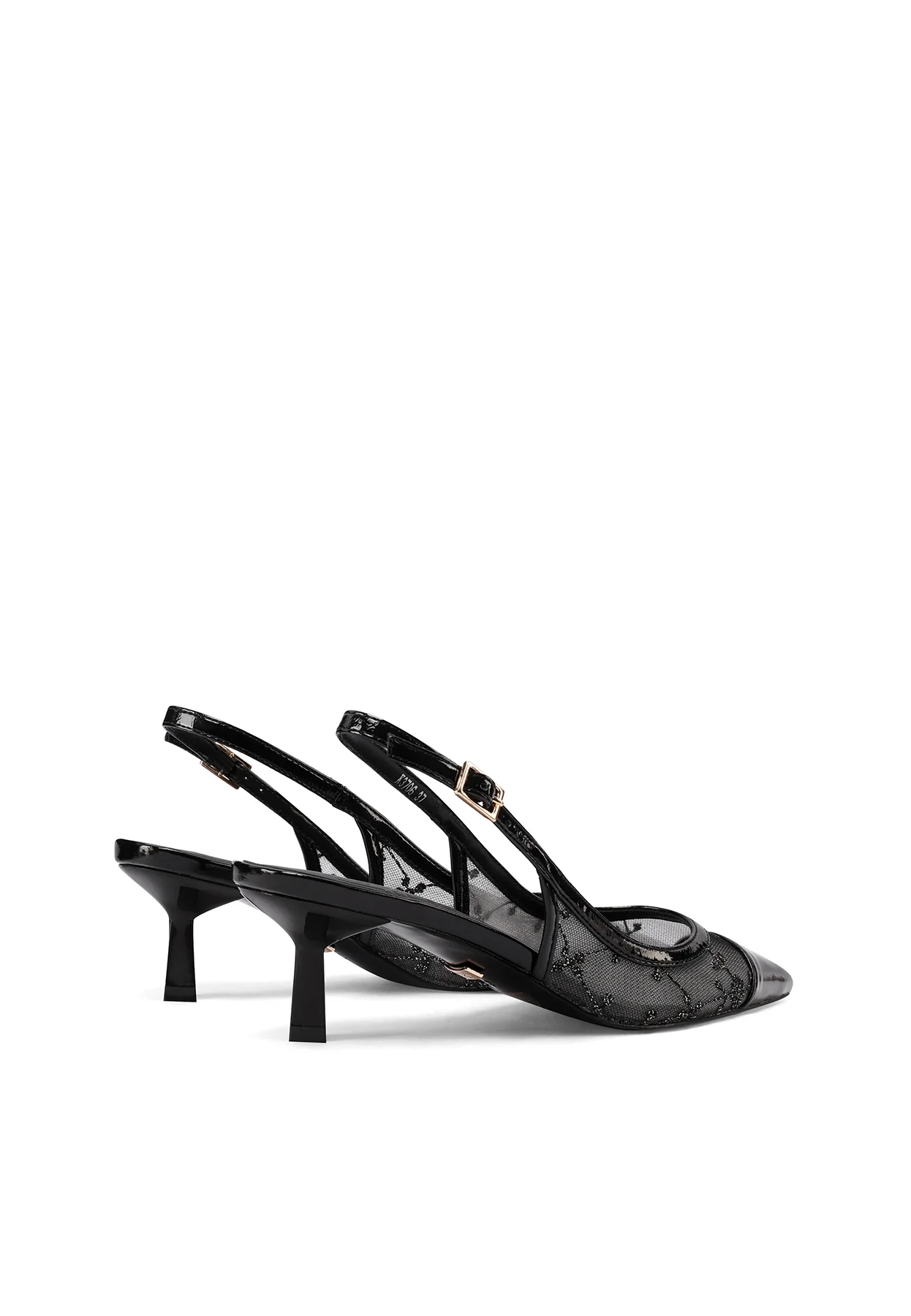 Dècolletè Slingback a punta in rete ricamata K3706 - Image 4