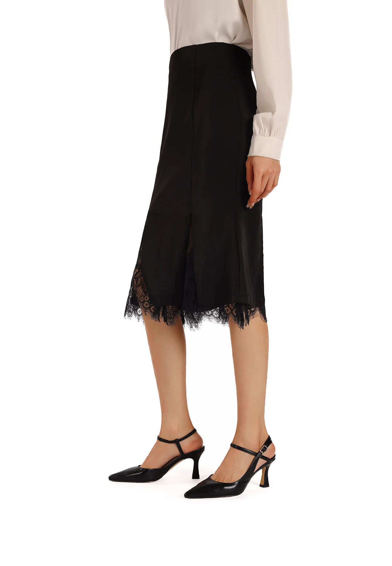 Decolletè slingback con doppio cinturino e tacco 8 cm K3749 - Image 14