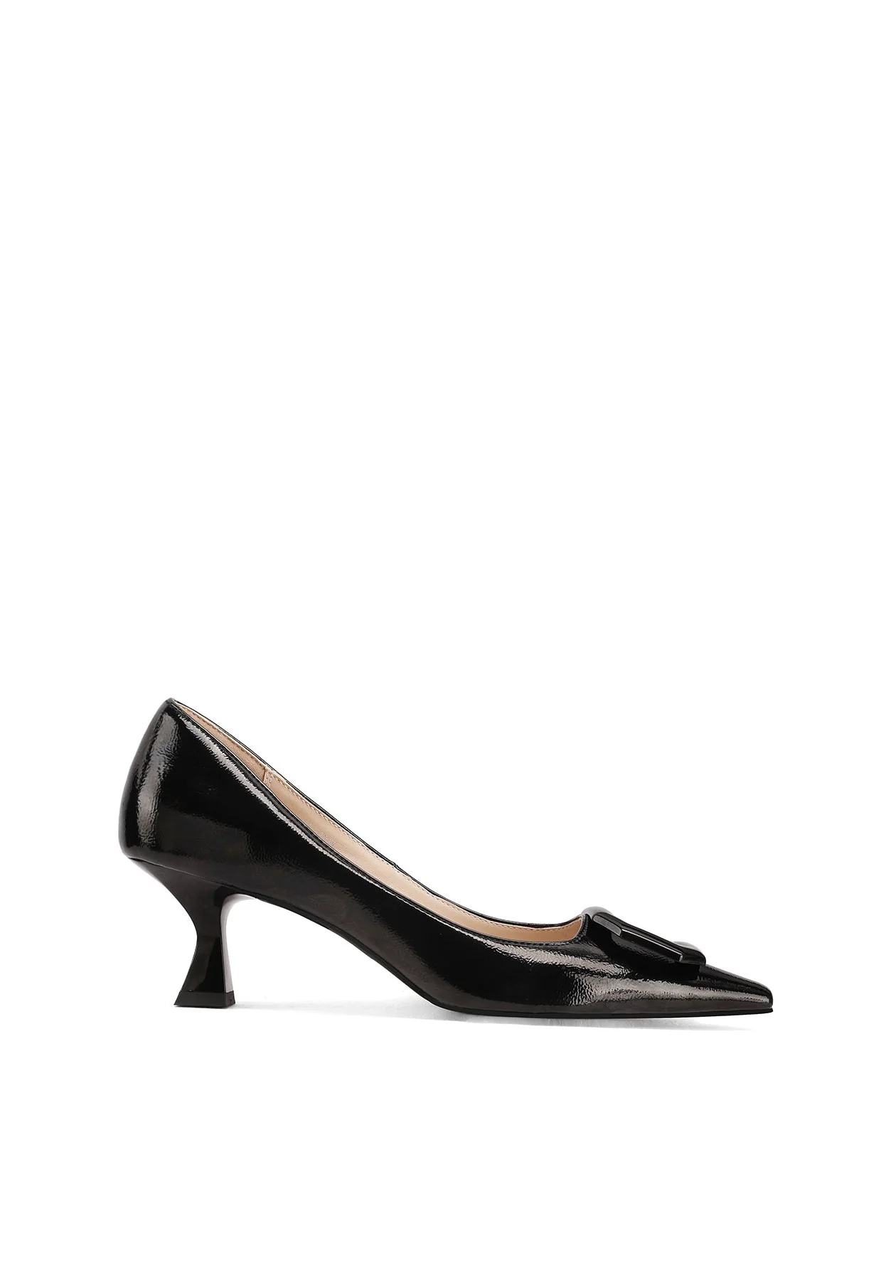 Décolleté donna eleganti tacco basso a punta con fibbia K3965 - Image 9