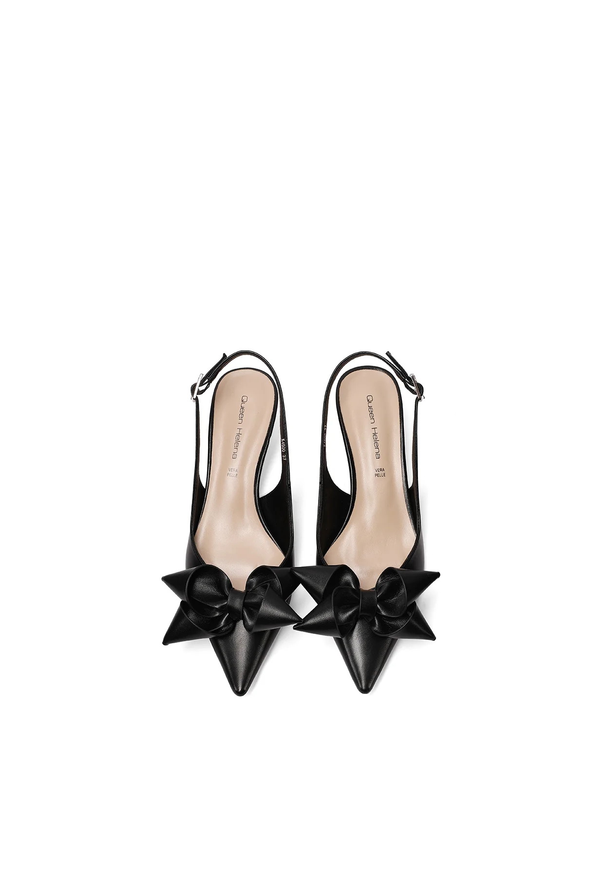 Slingback eleganti con fiocco e tacco basso K4500 - Image 13