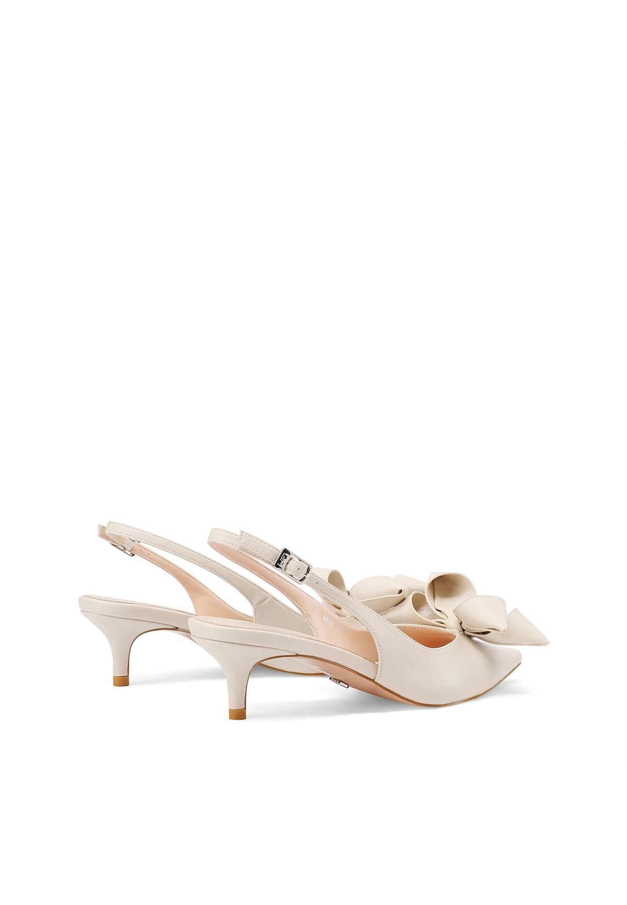 Slingback eleganti con fiocco e tacco basso K4500 - Image 4