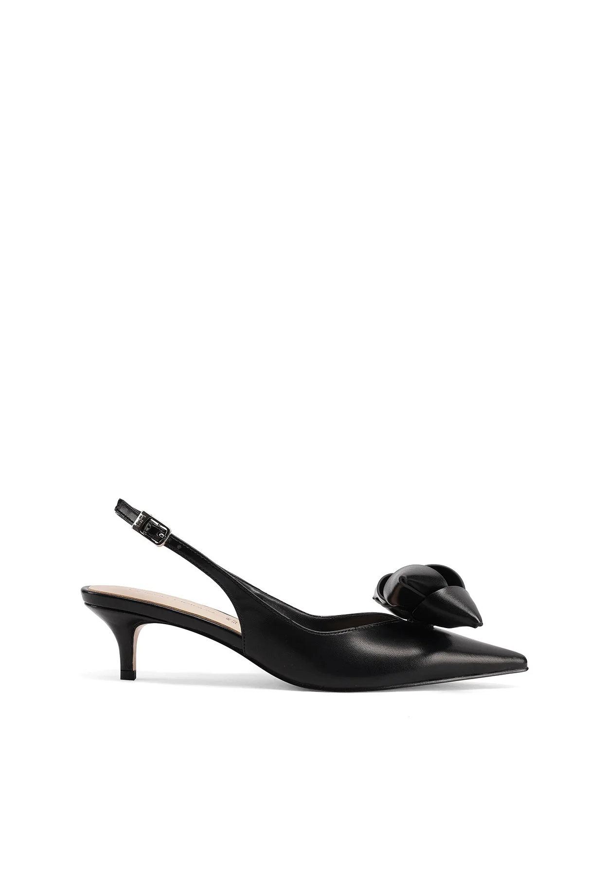 Slingback eleganti con fiocco e tacco basso K4500 - Image 9