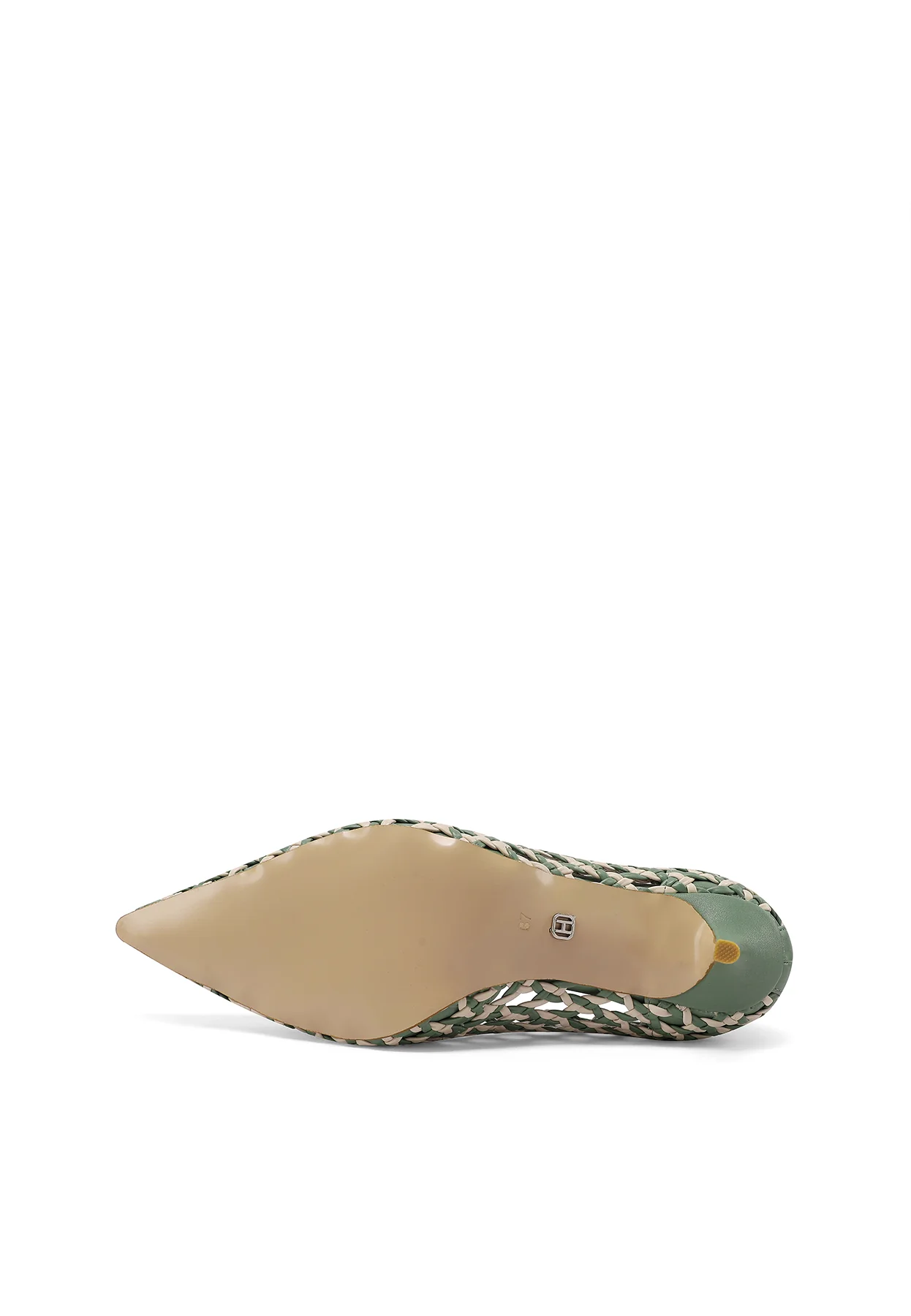 Décolleté a rete intrecciate eleganti con tacco basso K4502 - Image 15