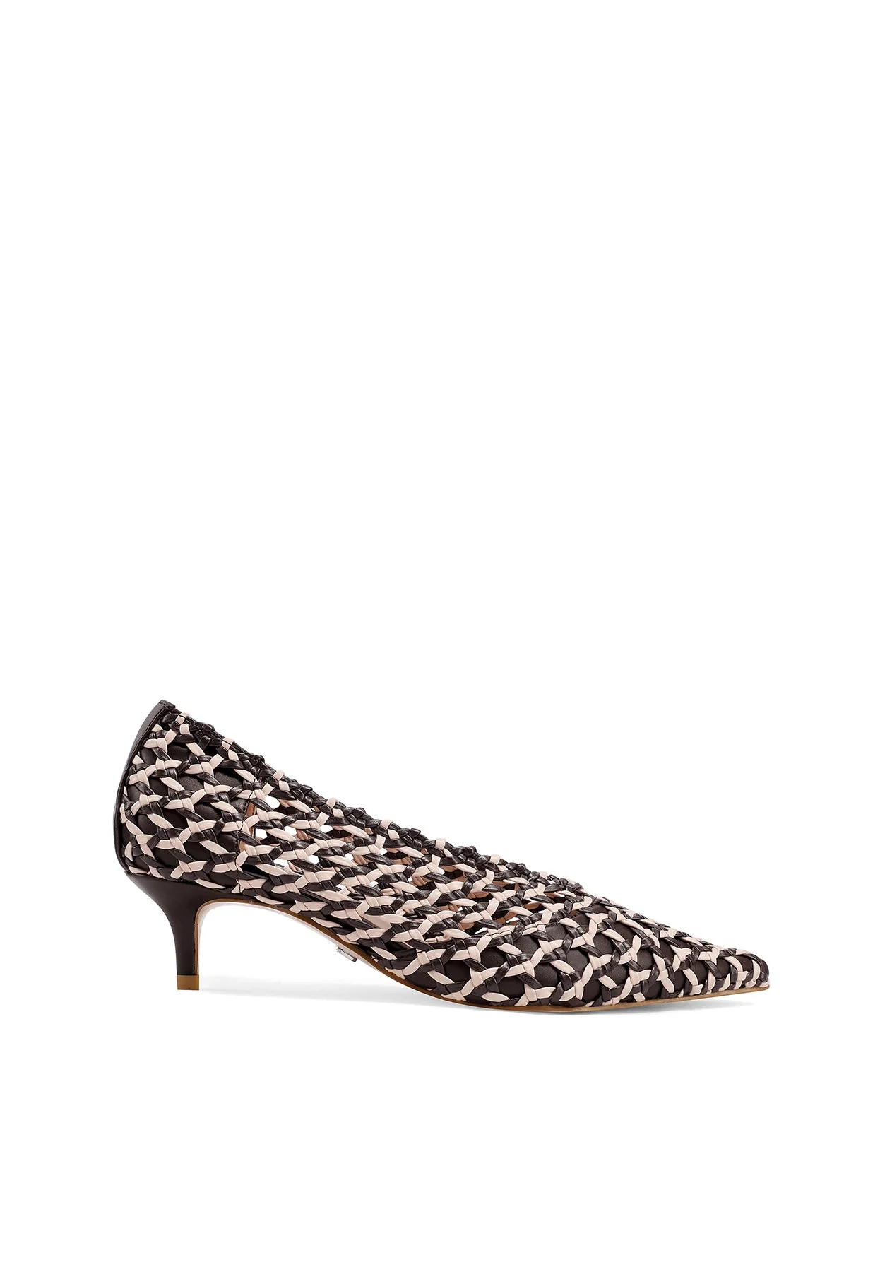 Décolleté a rete intrecciate eleganti con tacco basso K4502 - Image 18