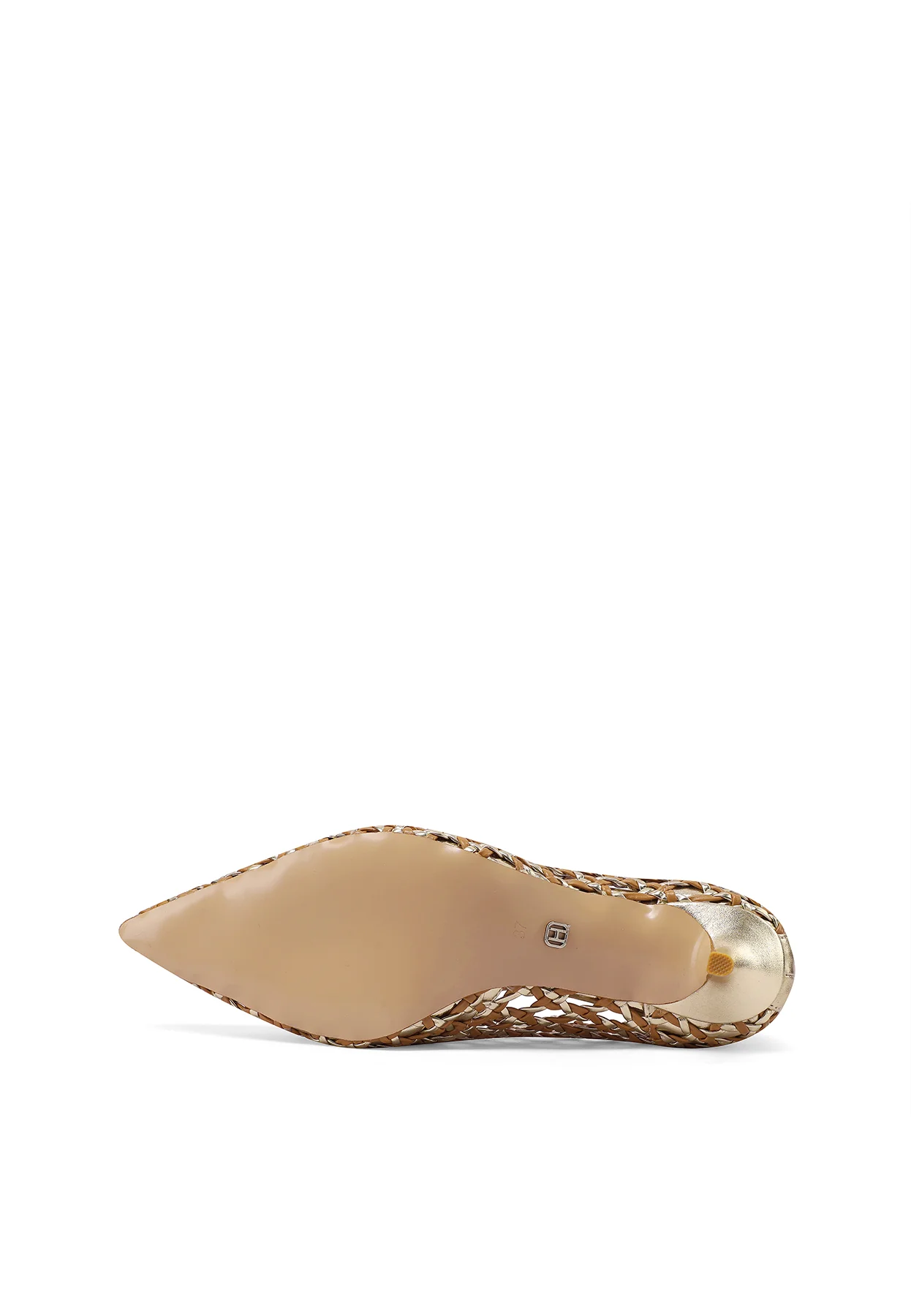 Décolleté a rete intrecciate eleganti con tacco basso K4502 - Image 7